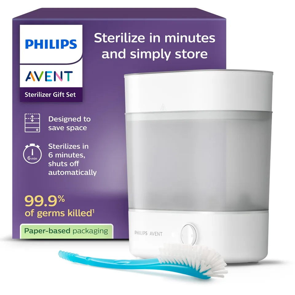 philips-avent-scf291-30-sterilizzatore-elettrico-a-vapore-per-biberon-con-spazzo image 1