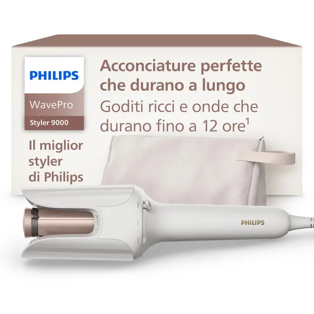 philips-wavepro-styler-9000-bhb968-10-arricciacapelli-con-tecnologia-senseiq-e-c image 1