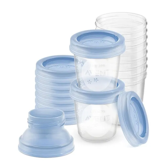 philips-avent-scf618-10-set-10-vasetti-conservazione-latte-materno-e-pappe-180-m image 1