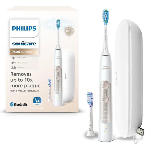 philips-sonicare-expertclean-7500-hx9691-02-spazzolino-elettrico-sonico-con-app- image 1