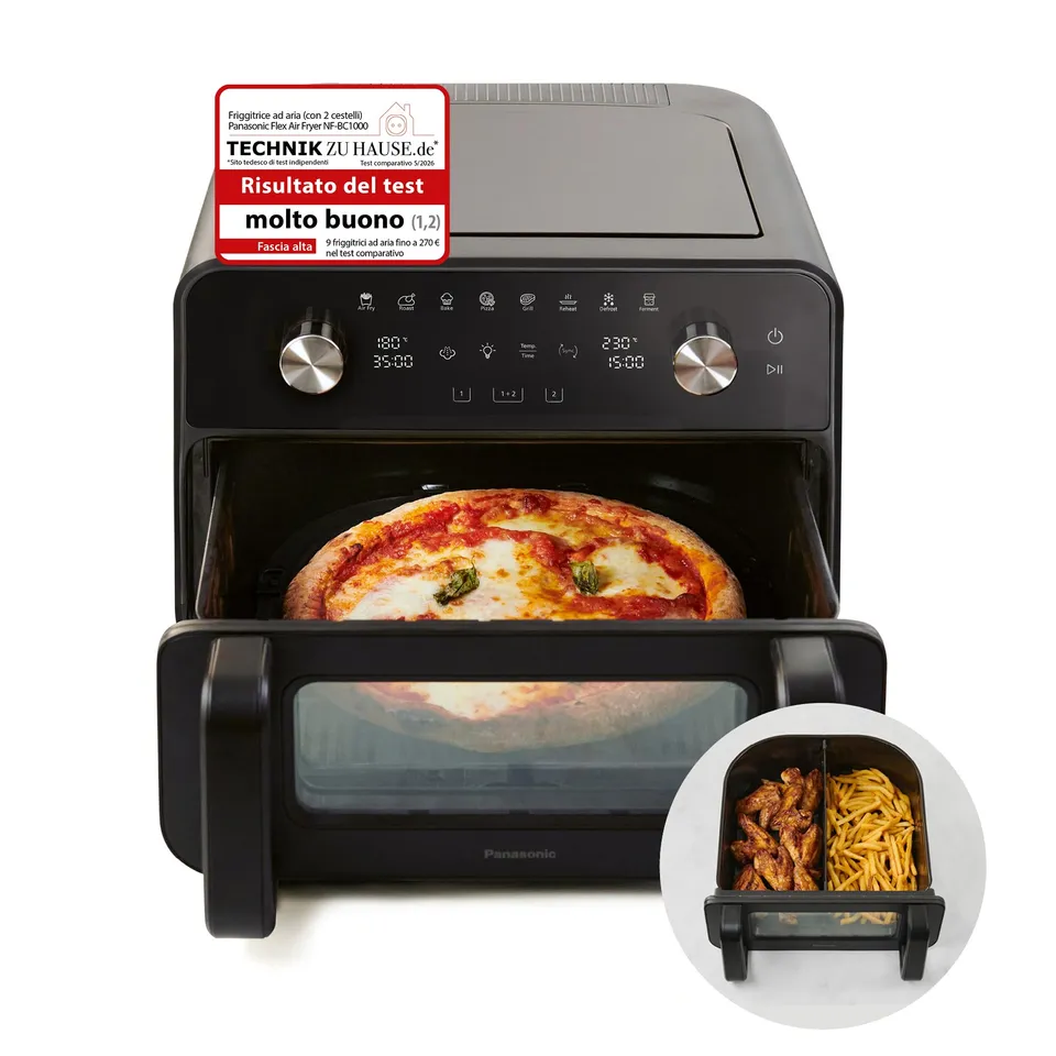 panasonic-nf-bc1000kxe-friggitrice-ad-aria-flex-9-6l-con-finestra-di-visualizzaz image 1