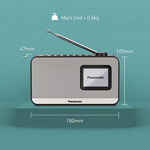 panasonic-rf-d15eg-k-radio-dab-fm-portatile-con-bluetooth-display-tft-2-4-speake image 6