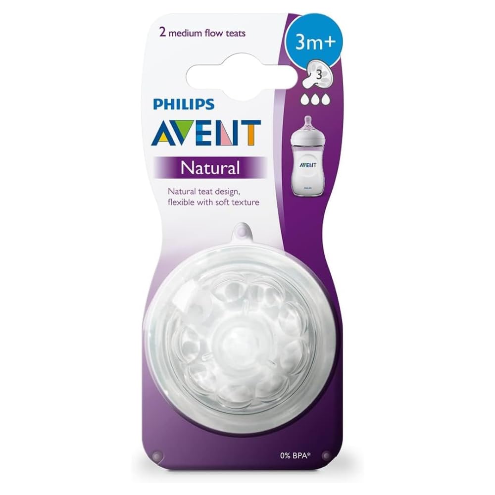 philips-avent-scf043-27-2-tettarelle-natural-flusso-medio-3-fori-3-mesi-in-su-si image 1