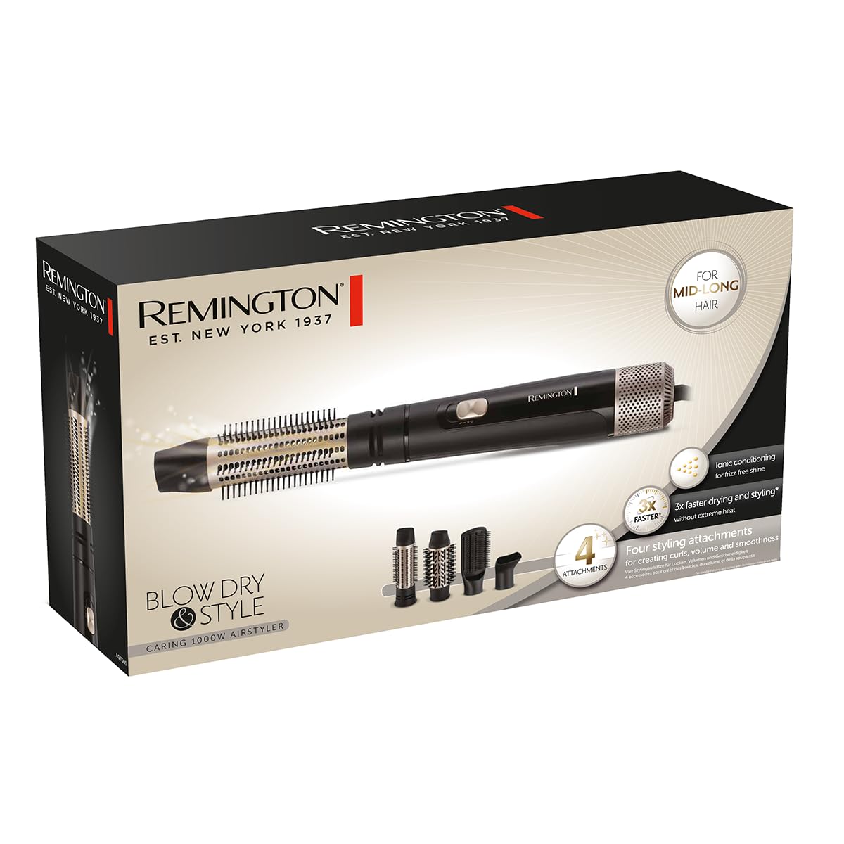 remington-as7500-spazzola-ad-aria-calda-1000w-4-in-1-con-spazzole-rotonde-38-mm- image 8