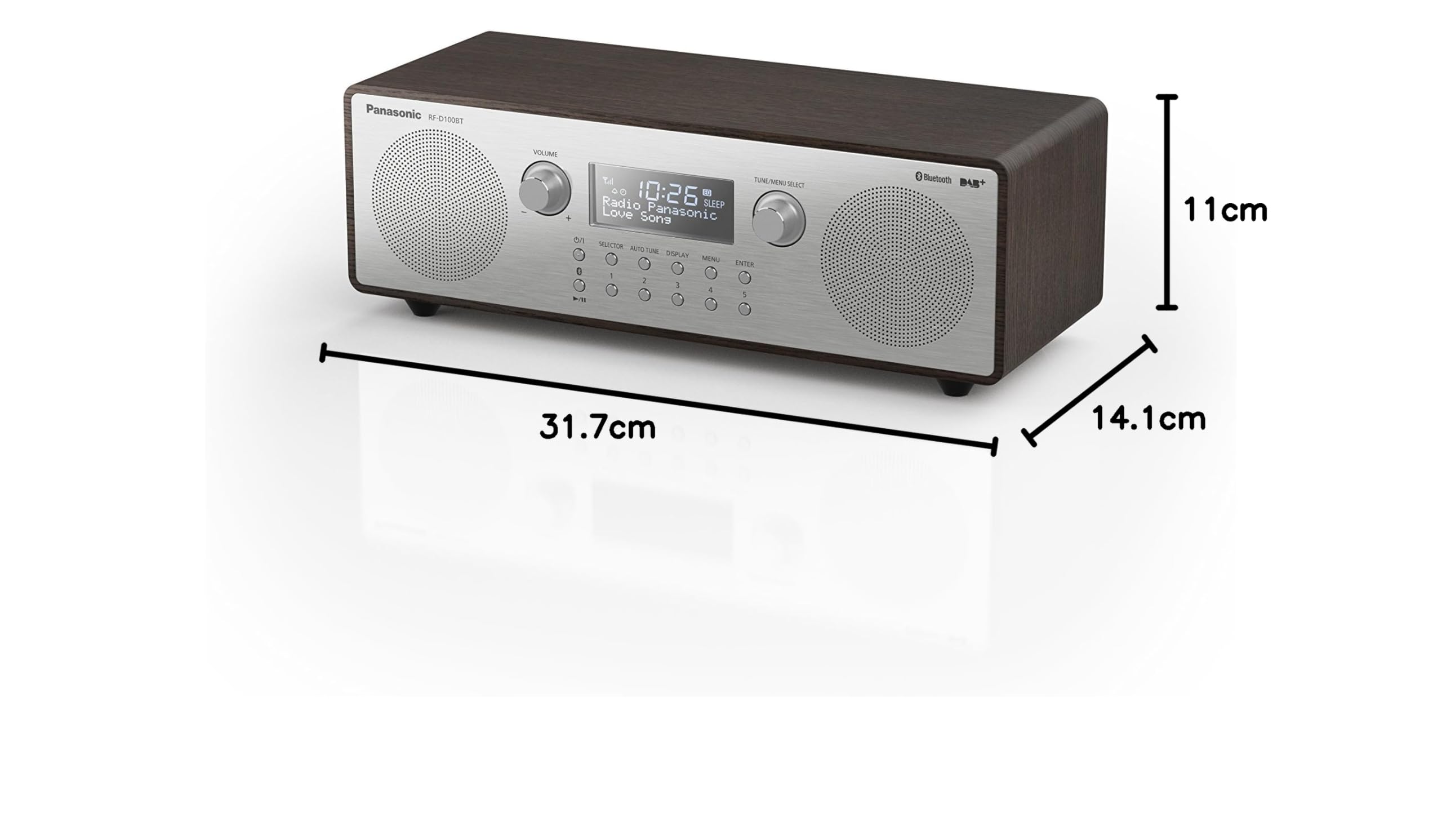 panasonic-rf-d100bt-radio-digitale-dab-fm-vintage-con-bluetooth-aux-sveglia-bass image 8