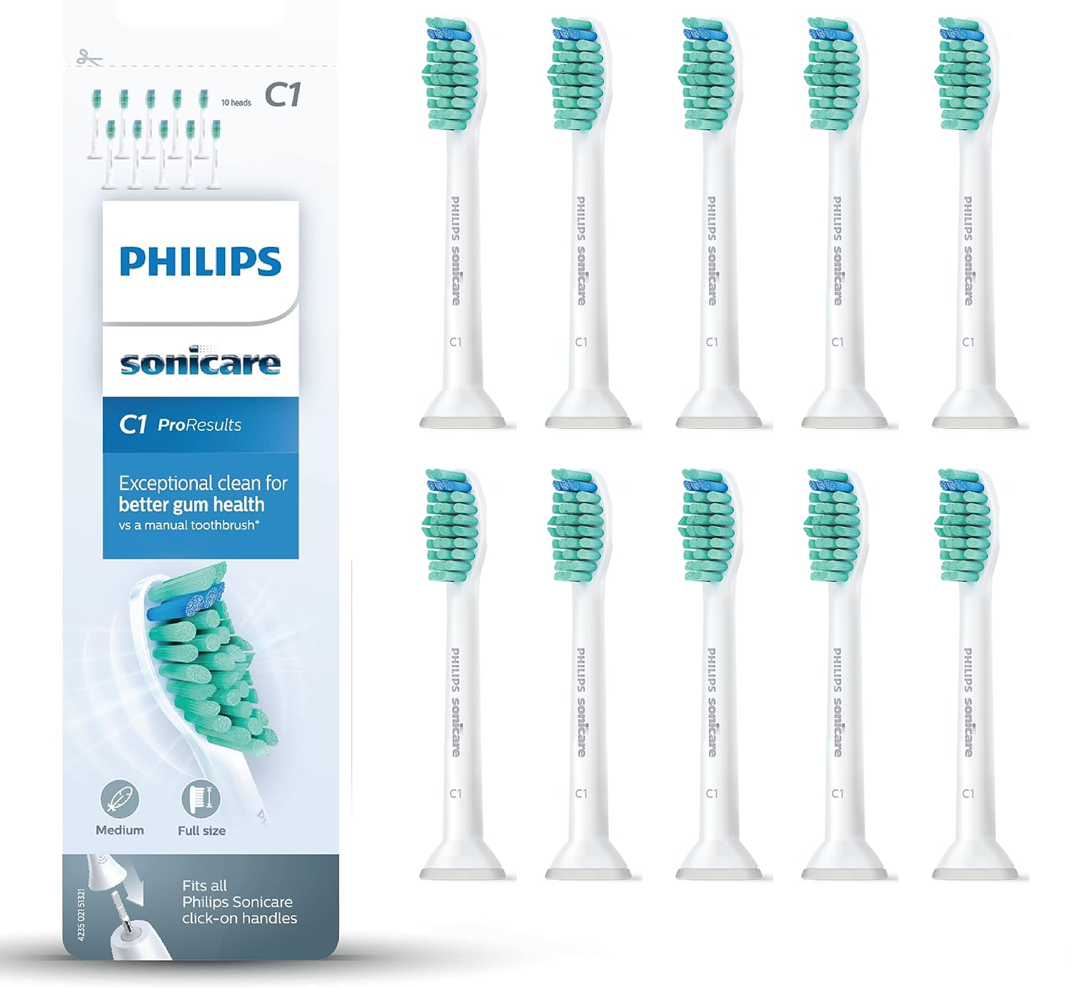philips-sonicare-c1-proresults-hx6010-32-testine-di-ricambio-per-spazzolino-elet image 1