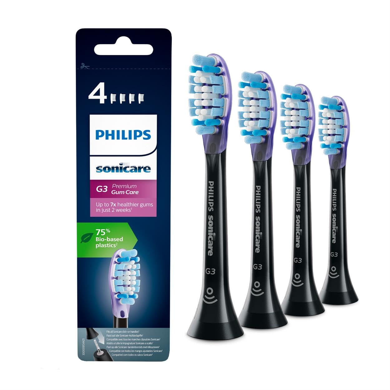 philips-sonicare-hx9054-33-g3-premium-gum-care-pack-da-4-testine-di-ricambio-per image 1