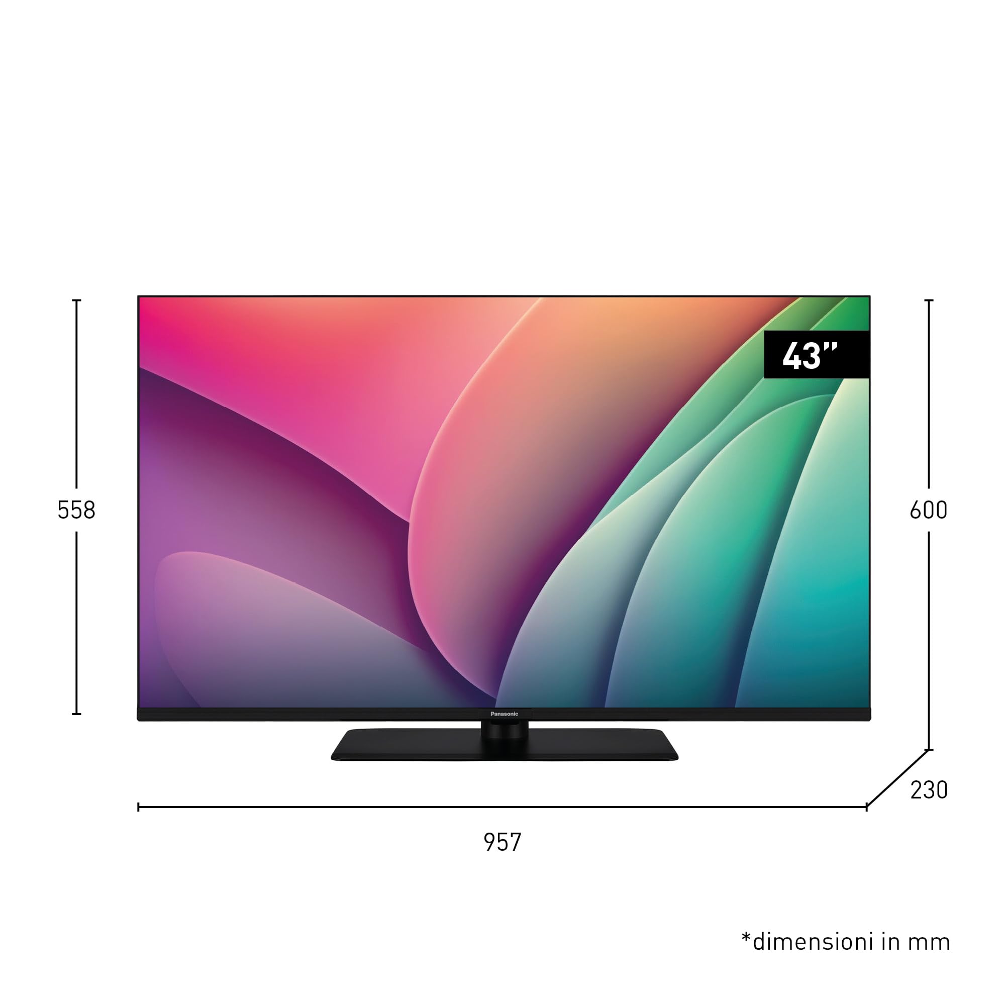 panasonic-tv-43w80aez-serie-w80-smart-tv-qled-4k-43-pollici-fire-os-con-dolby-vi image 2