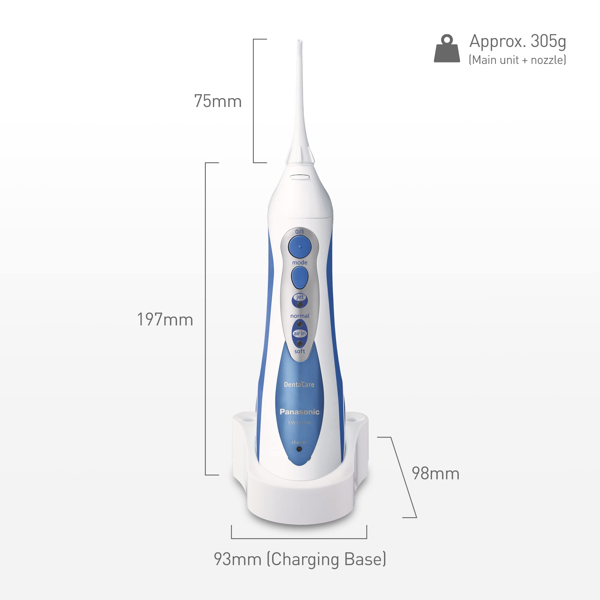panasonic-ew1211w-dentacare-irrigatore-orale-ricaricabile-con-bubble-water-strea image 6