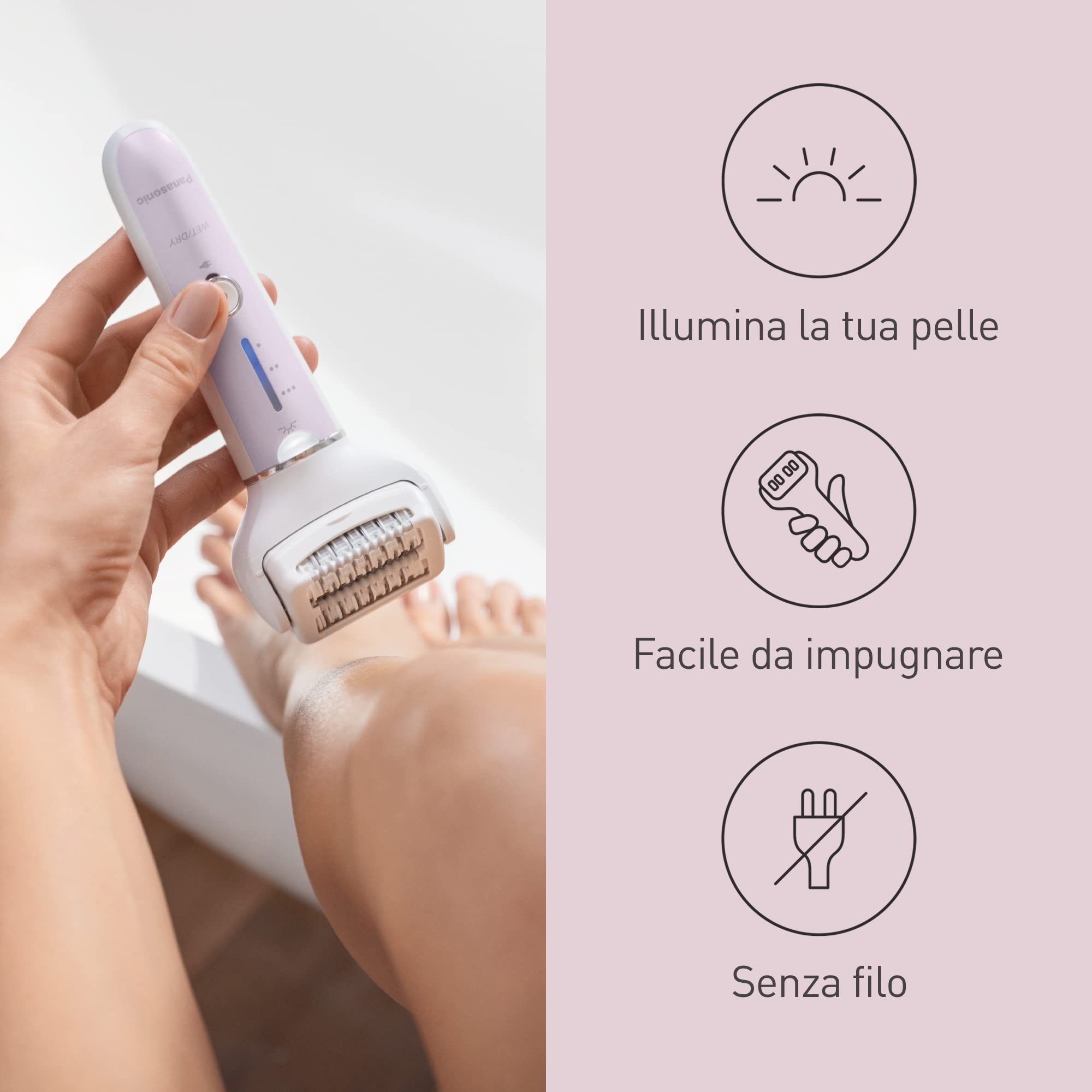 panasonic-es-ey30-epilatore-bagnato-e-asciutto-cordless-con-doppio-disco-a-60-pi image 7