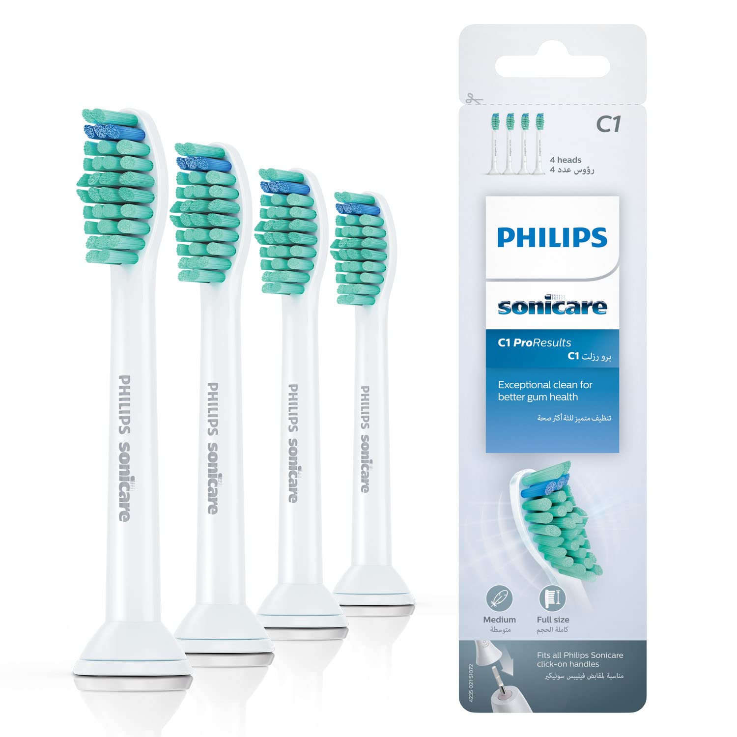 philips-sonicare-proresults-standard-hx6014-07-confezione-da-4-testine-originali image 1