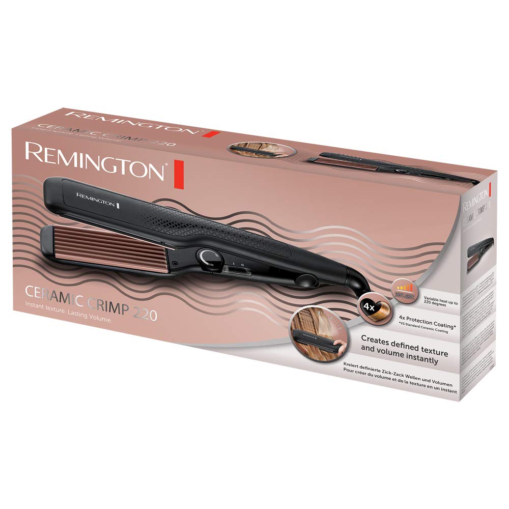 remington-s3580-ceramic-crimp-220-piastra-fris-per-onde-a-zigzag-e-volume-rivest image 2