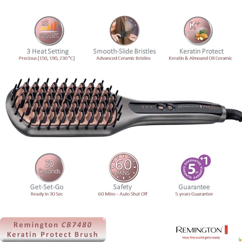 remington-cb7480-keratin-protect-spazzola-lisciante-elettrica-2-in-1-con-rivesti image 4