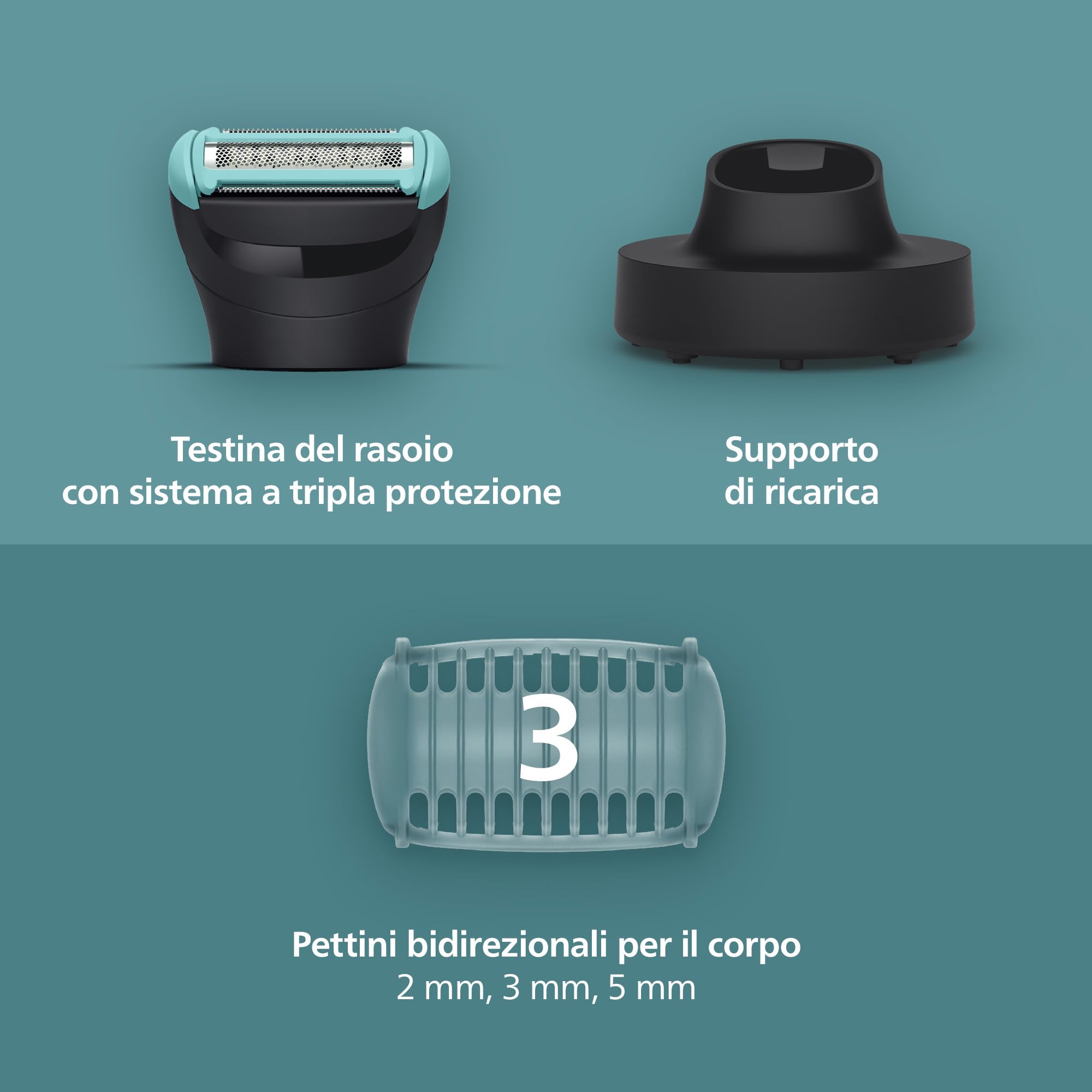 philips-bodygroom-serie-5000-bg5485-30-rifinitore-e-rasoio-per-il-corpo-uomo-con image 3