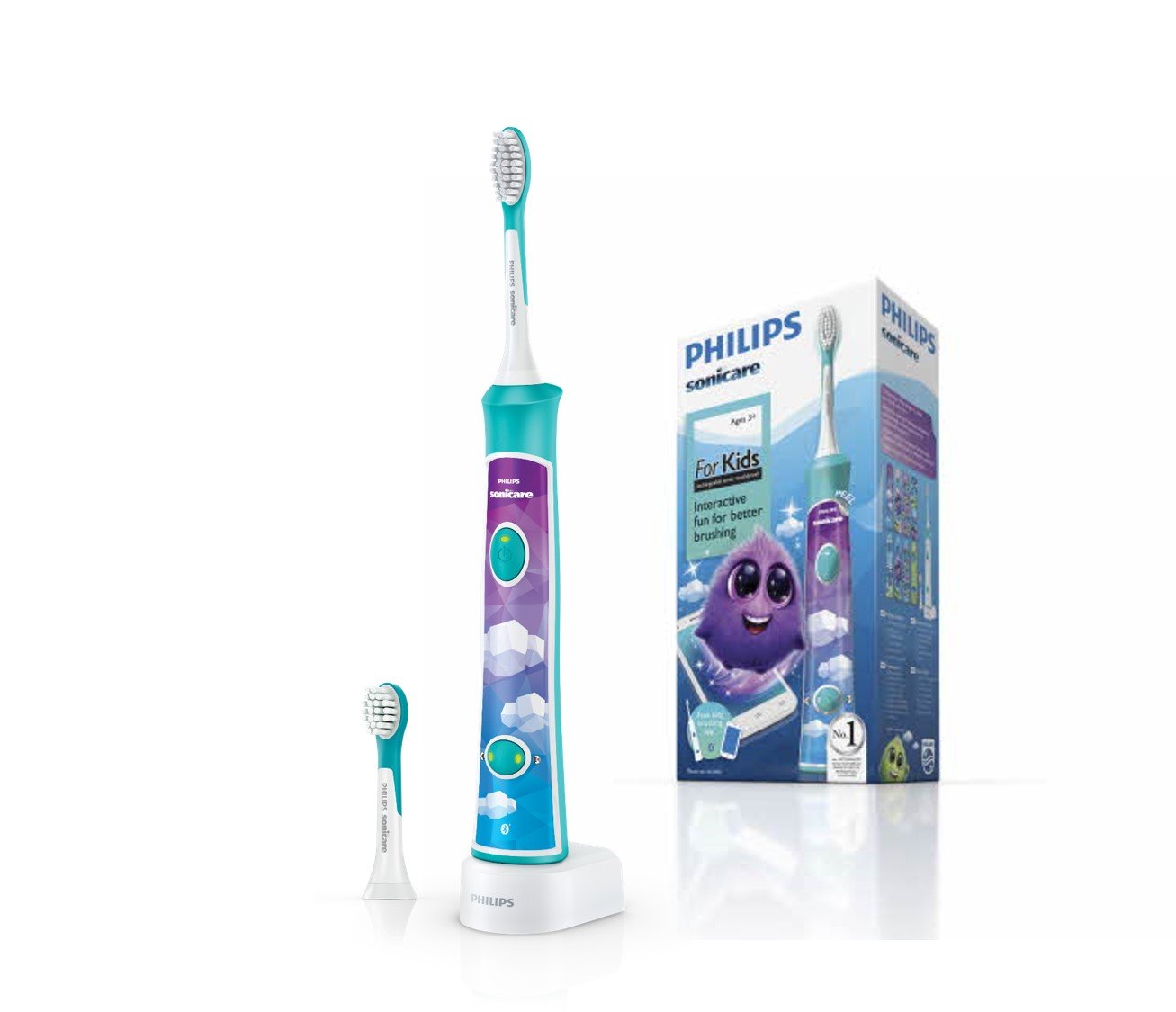 philips-sonicare-for-kids-hx6322-04-spazzolino-elettrico-sonico-per-bambini-con- image 1