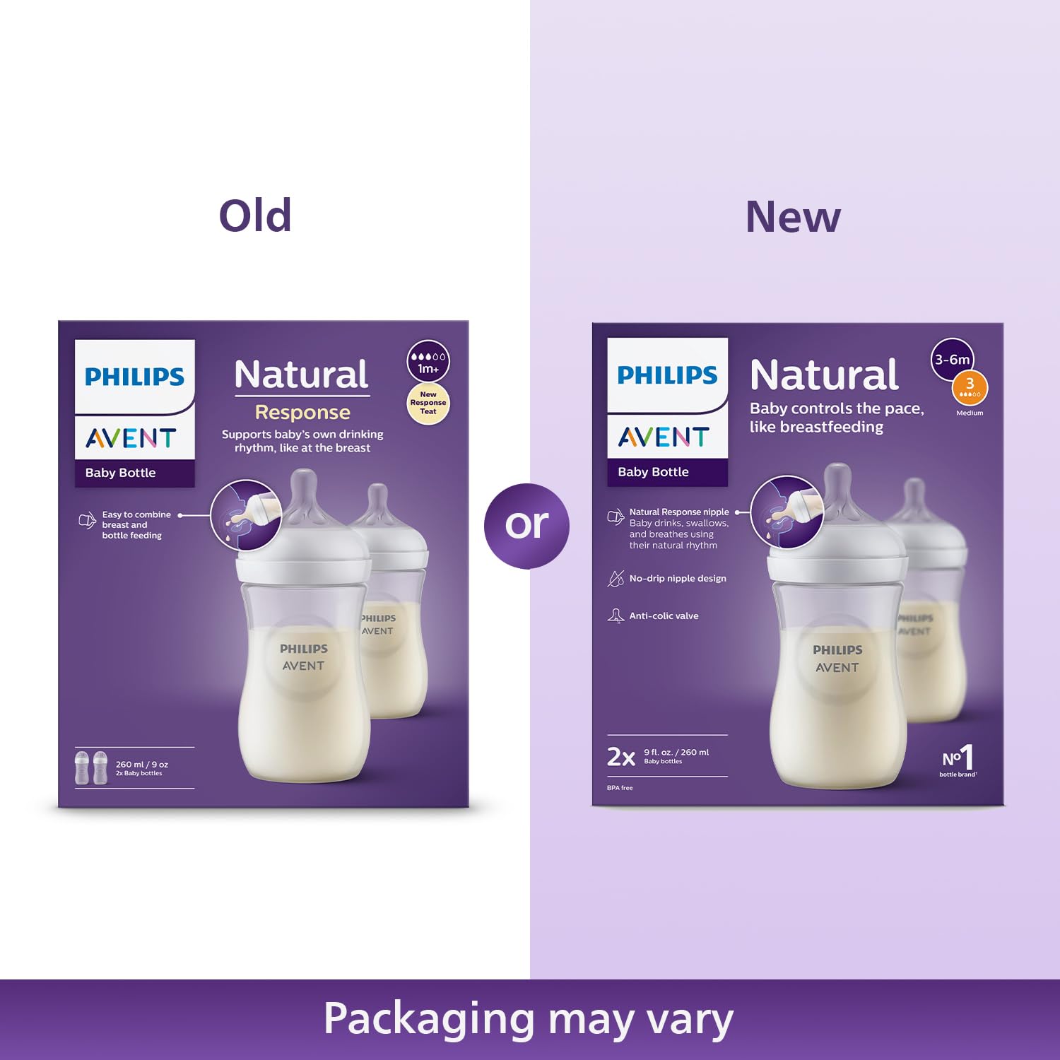 philips-avent-natural-response-scy903-02-biberon-260-ml-confezione-da-2-senza-bp image 2