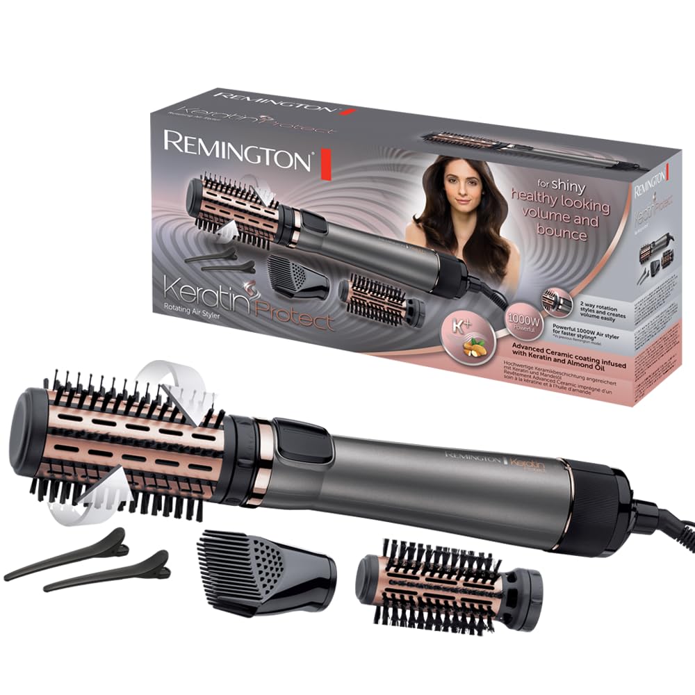 remington-keratin-protect-as8811-spazzola-ad-aria-calda-rotante-1000-w-con-ceram image 1