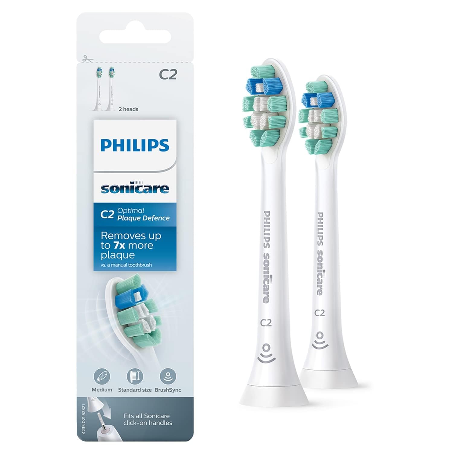philips-sonicare-hx9022-10-pack-da-2-testine-di-ricambio-c2-optimal-plaque-defen image 4