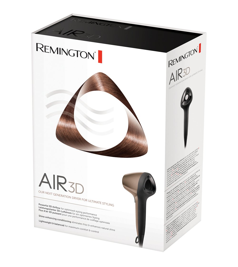 remington-d7777-asciugacapelli-1800w-con-flusso-d-aria-3d-tecnologia-ionica-2x-s image 2