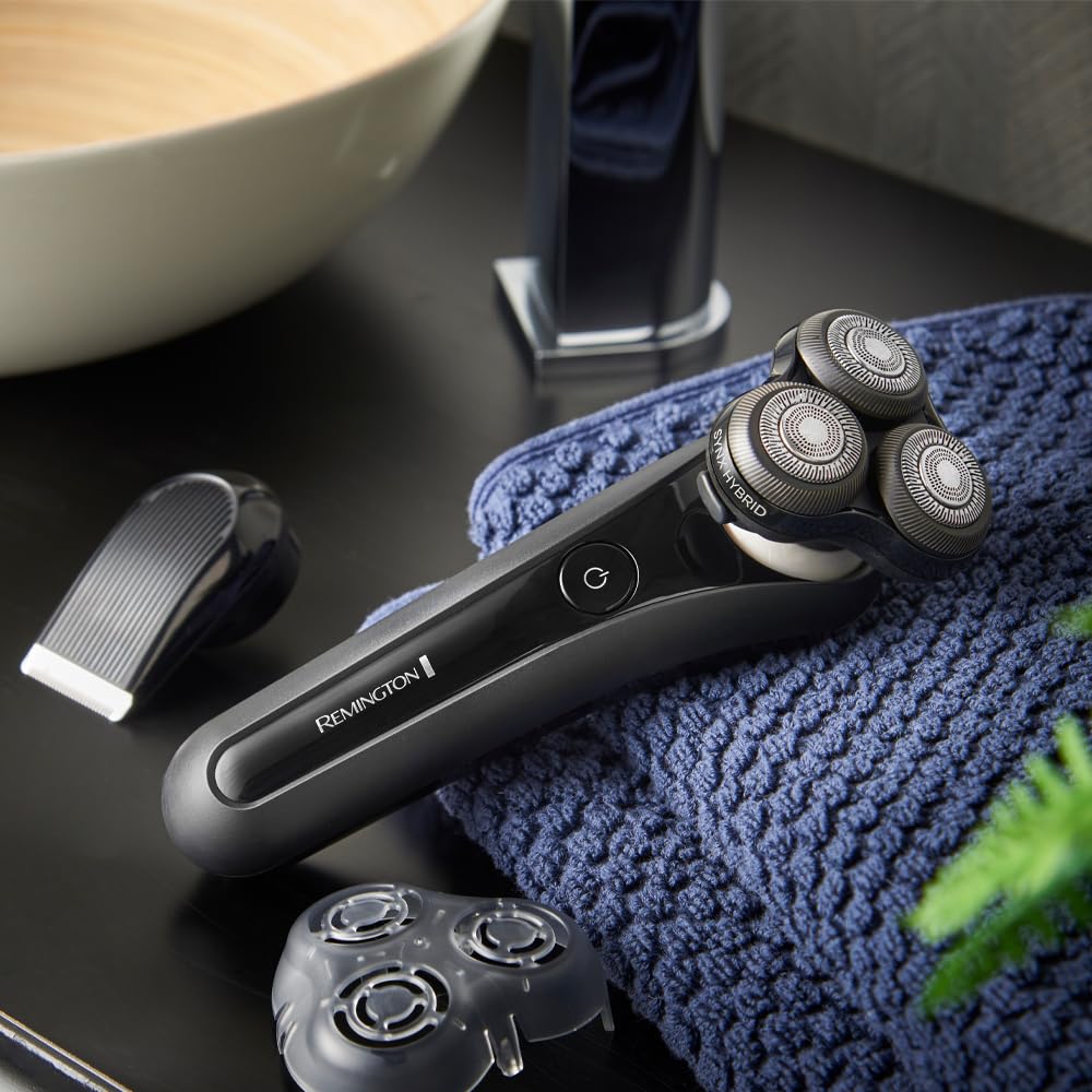 remington-x5-limitless-xr1755-rasoio-elettrico-da-uomo-a-testine-rotanti-wet-dry image 3