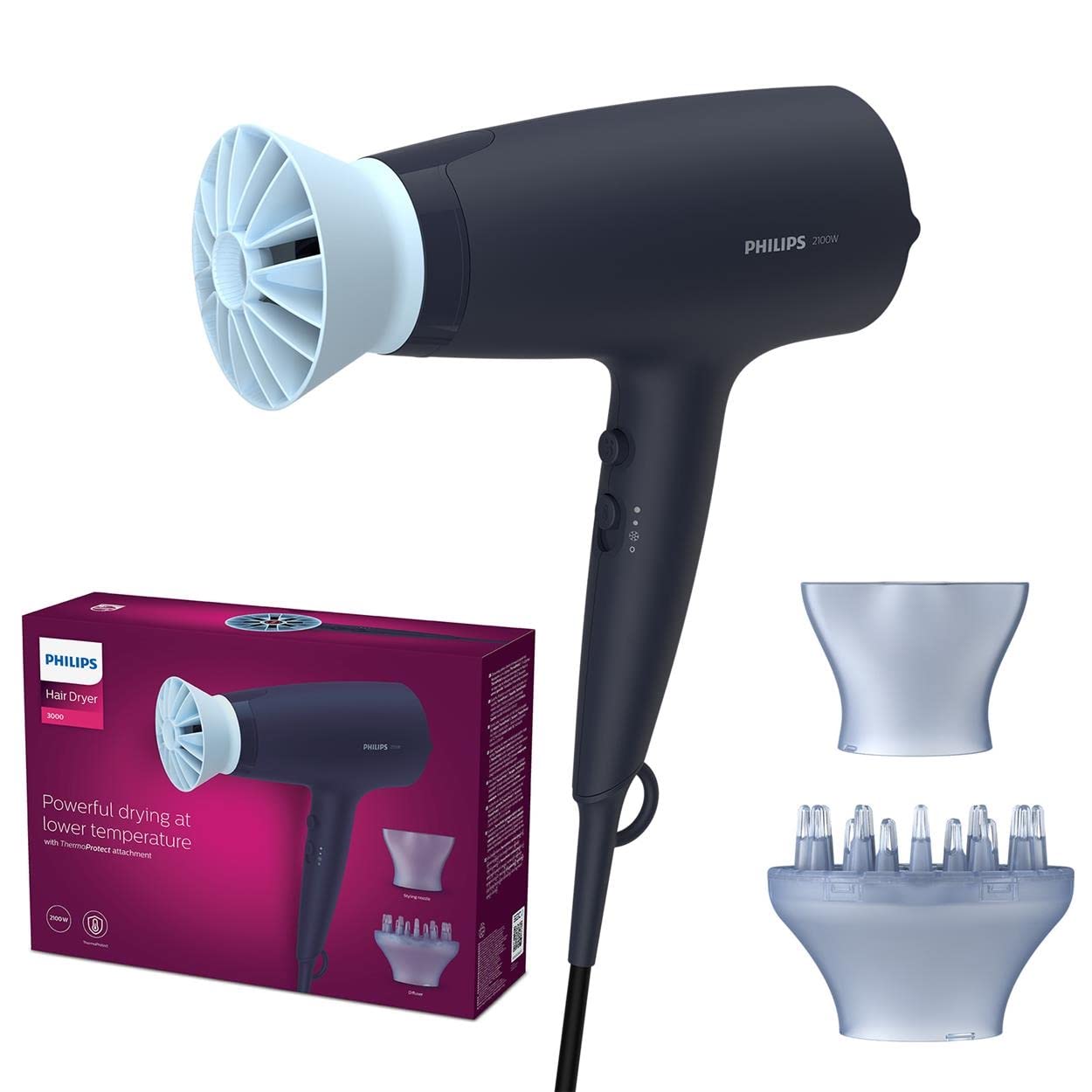 philips-serie-3000-hd360-20-asciugacapelli-a-ioni-2100-w-con-thermoprotect-beccu image 1