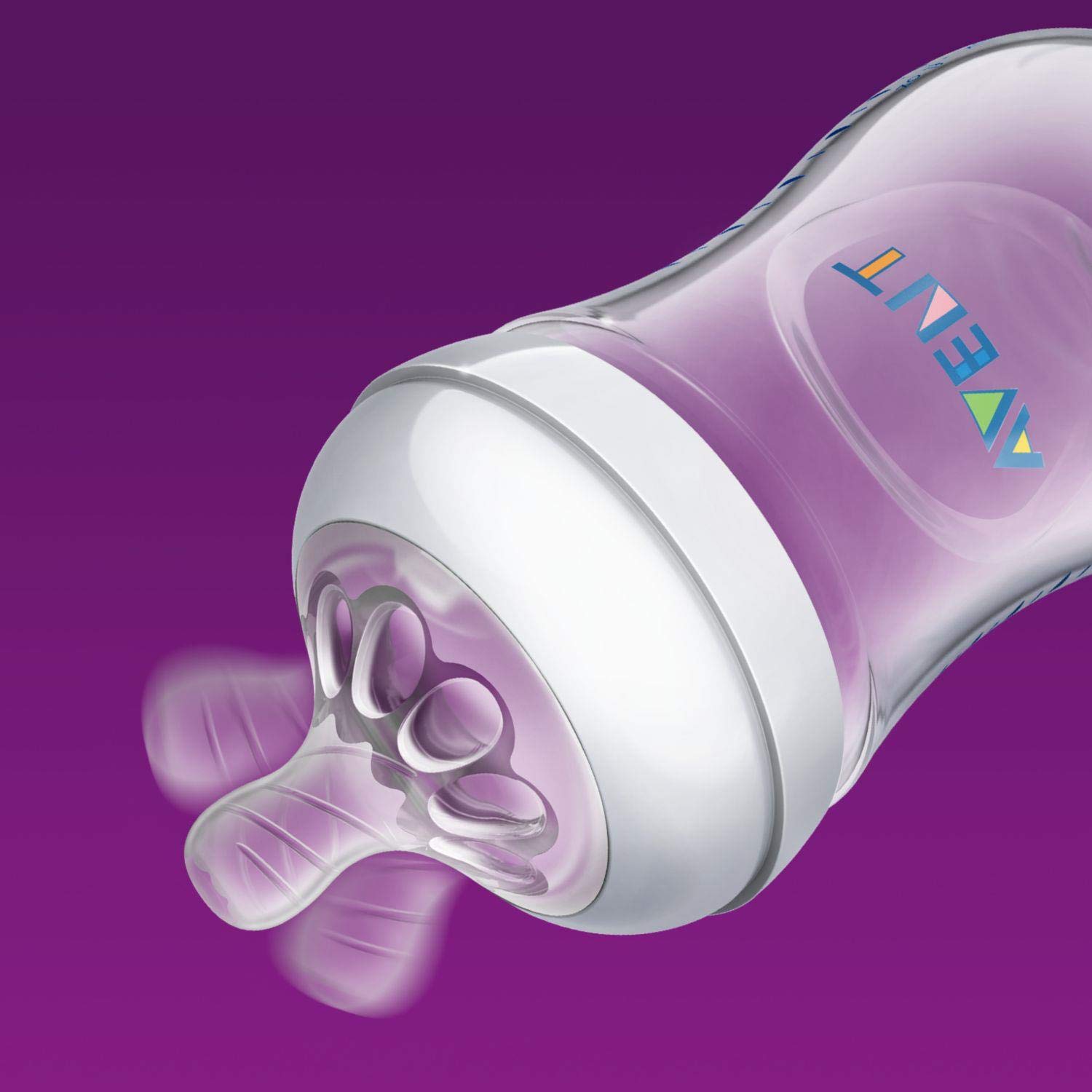philips-avent-natural-scf033-15-biberon-anti-colica-260-ml-turchese-con-tettarel image 3