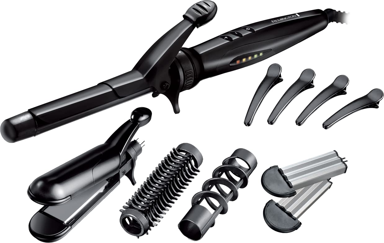 remington-s8670-kit-multistyler-con-piastre-reversibili-arricciacapelli-in-ceram image 1