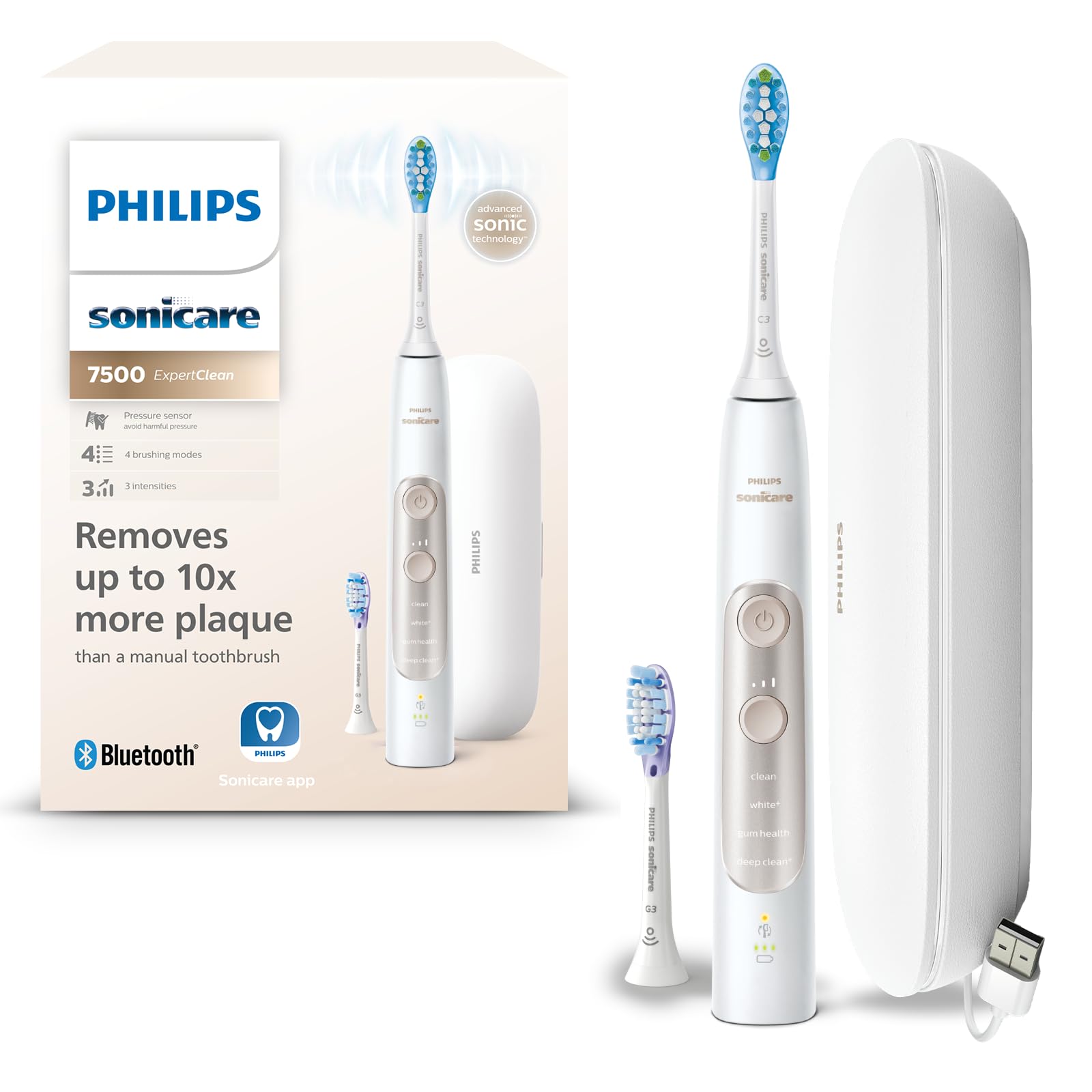 philips-sonicare-expertclean-7500-hx9691-02-spazzolino-elettrico-sonico-con-app- image 1