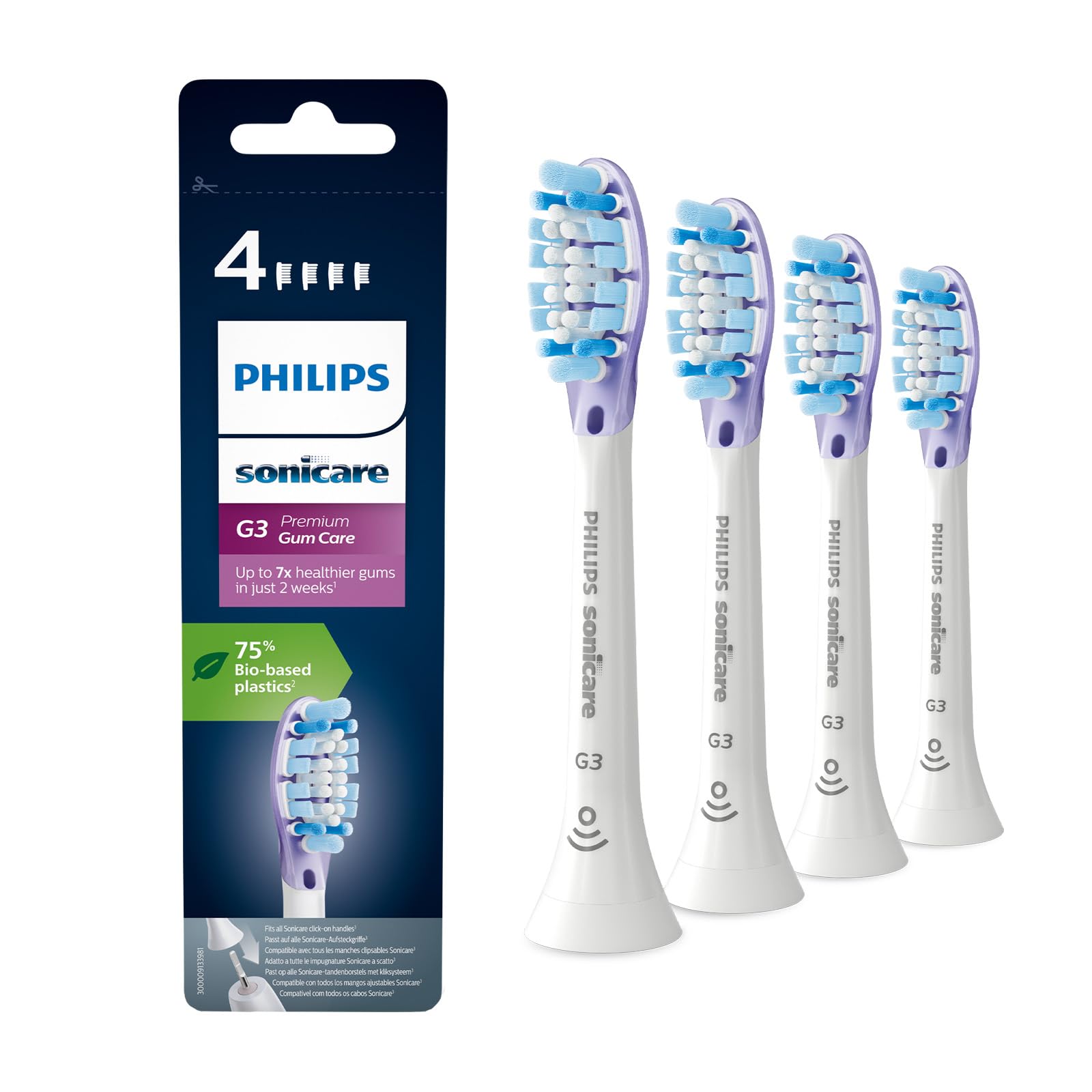 philips-sonicare-hx9054-17-testine-di-ricambio-g3-premium-gum-care-4-pezzi-tecno image 1