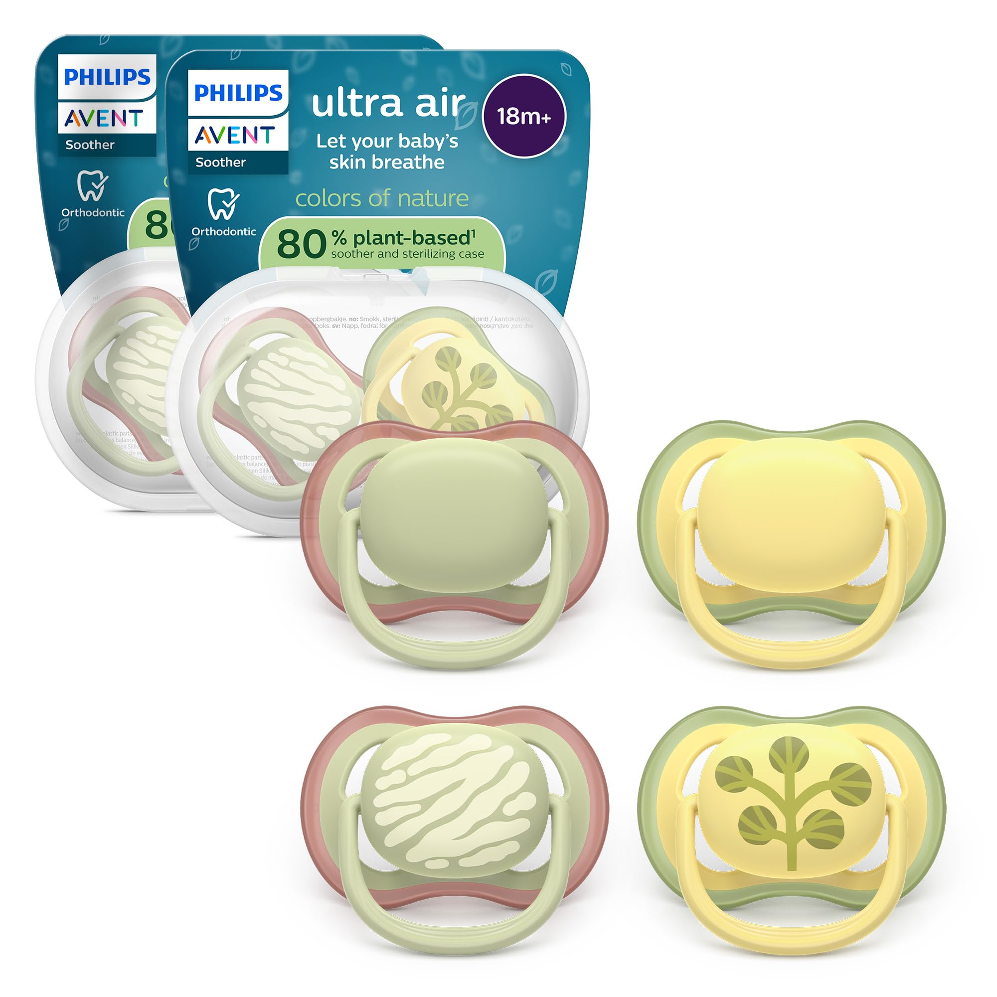 philips-avent-ultra-air-day-night-ciuccio-ortodontico-18-mesi-modello-fluorescen image 8