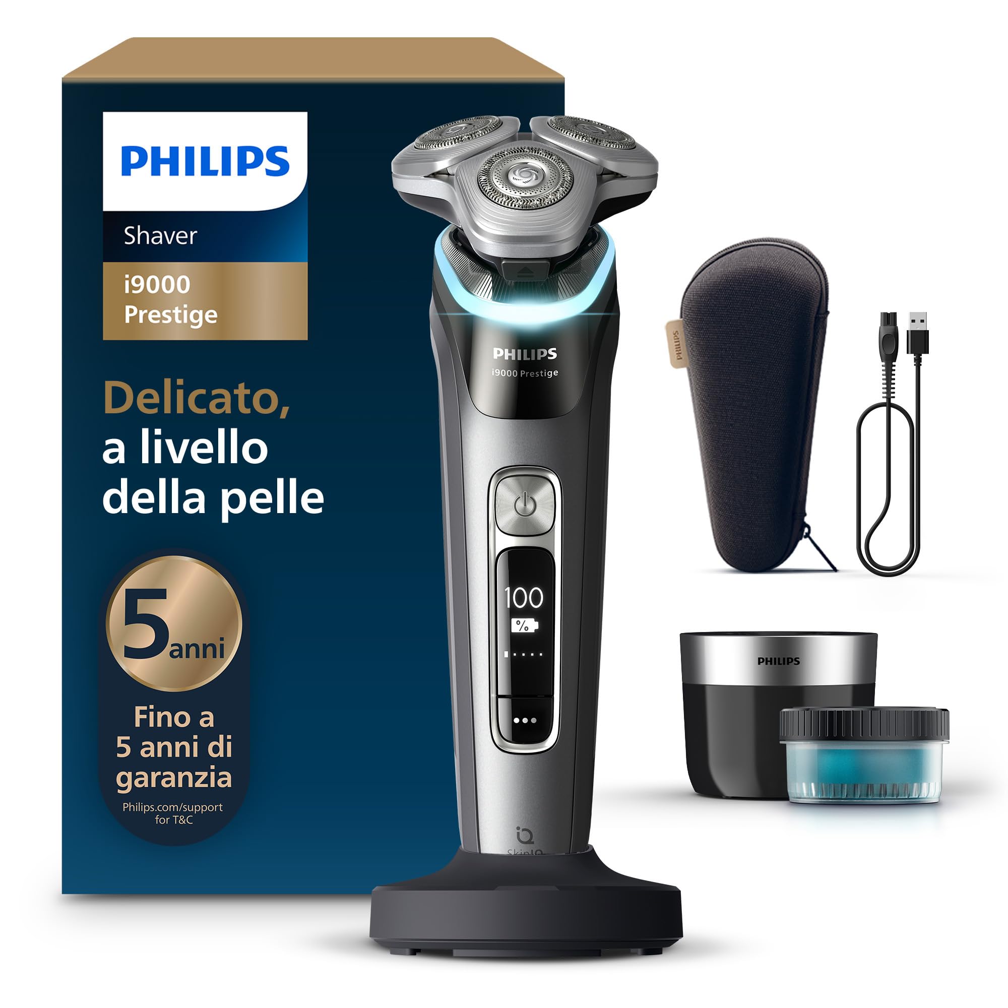 philips-shaver-i9000-prestige-xp9202-30-rasoio-elettrico-wet-dry-con-skin-iq-tri image 1