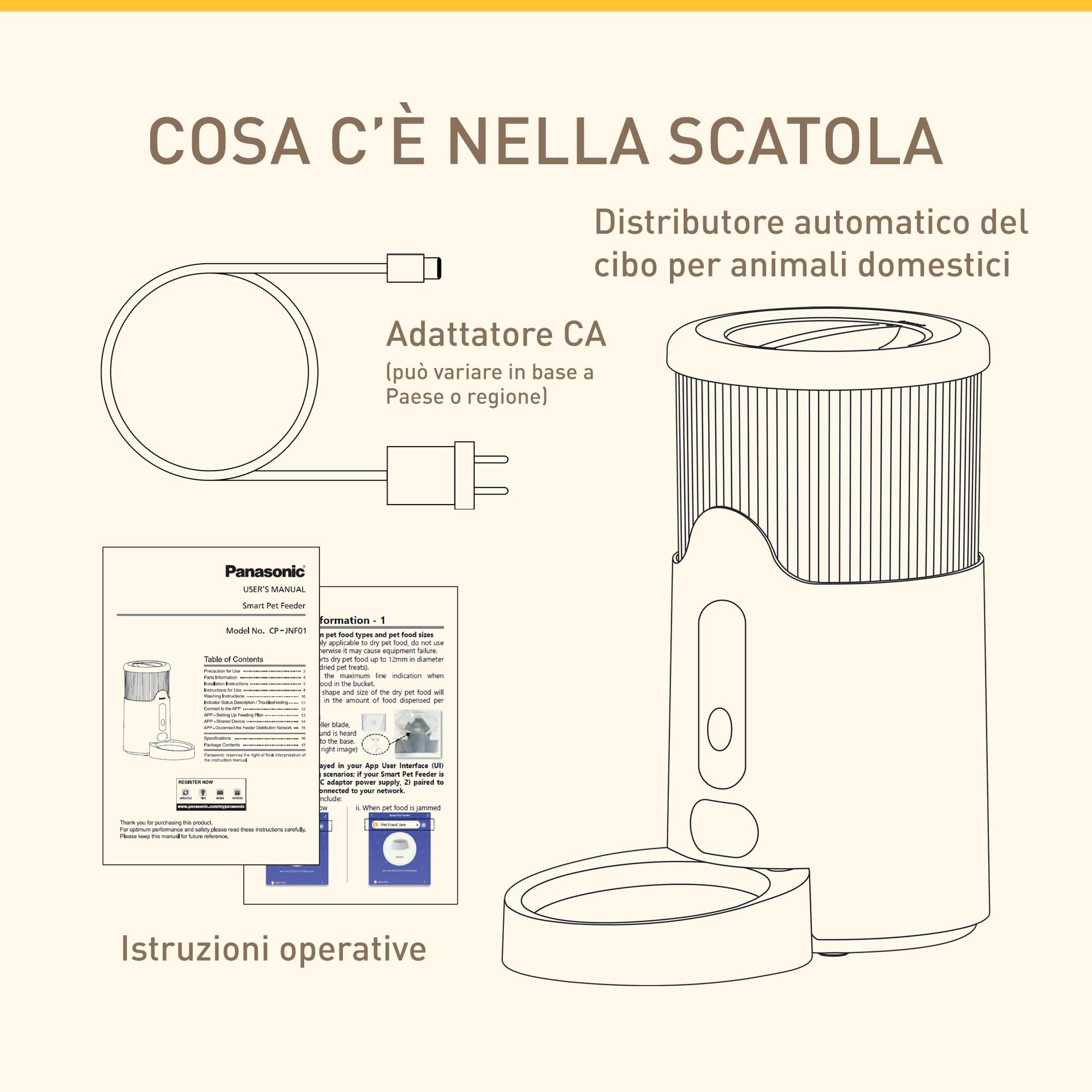 panasonic-cp-jnf01-w-dosatore-di-cibo-smart-per-gatti-e-cani-mangiatoia-automati image 6