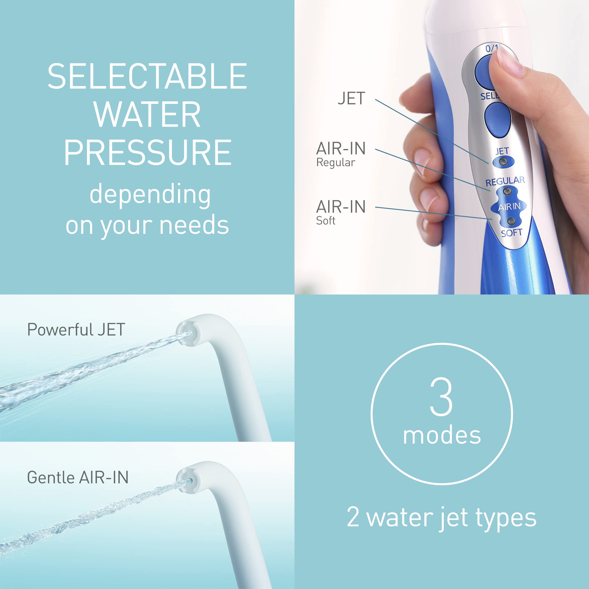 panasonic-ew1211w-dentacare-irrigatore-orale-ricaricabile-con-bubble-water-strea image 3
