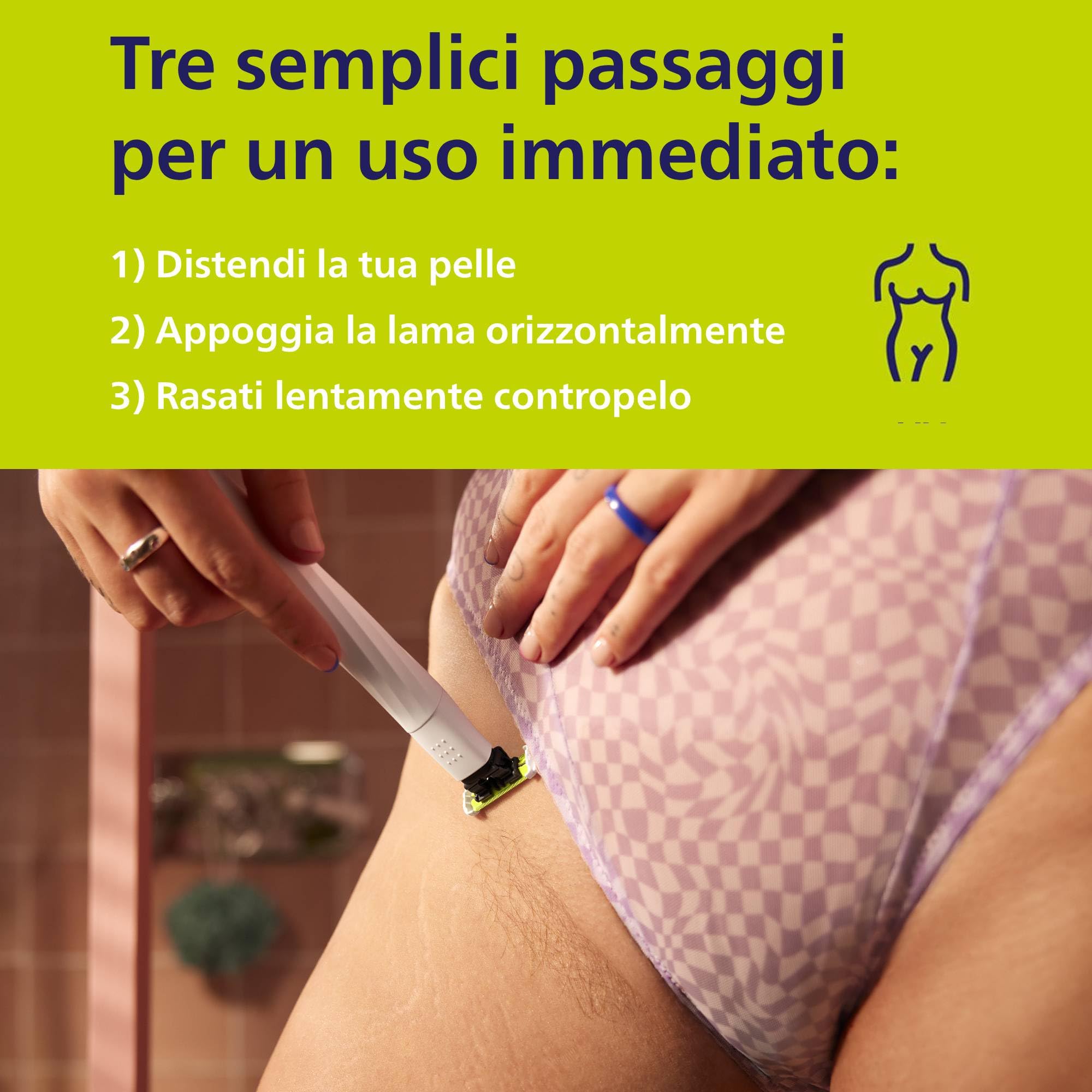 philips-oneblade-intimate-qp1924-28-rifinitore-e-rasoio-intimo-con-lama-skinprot image 4