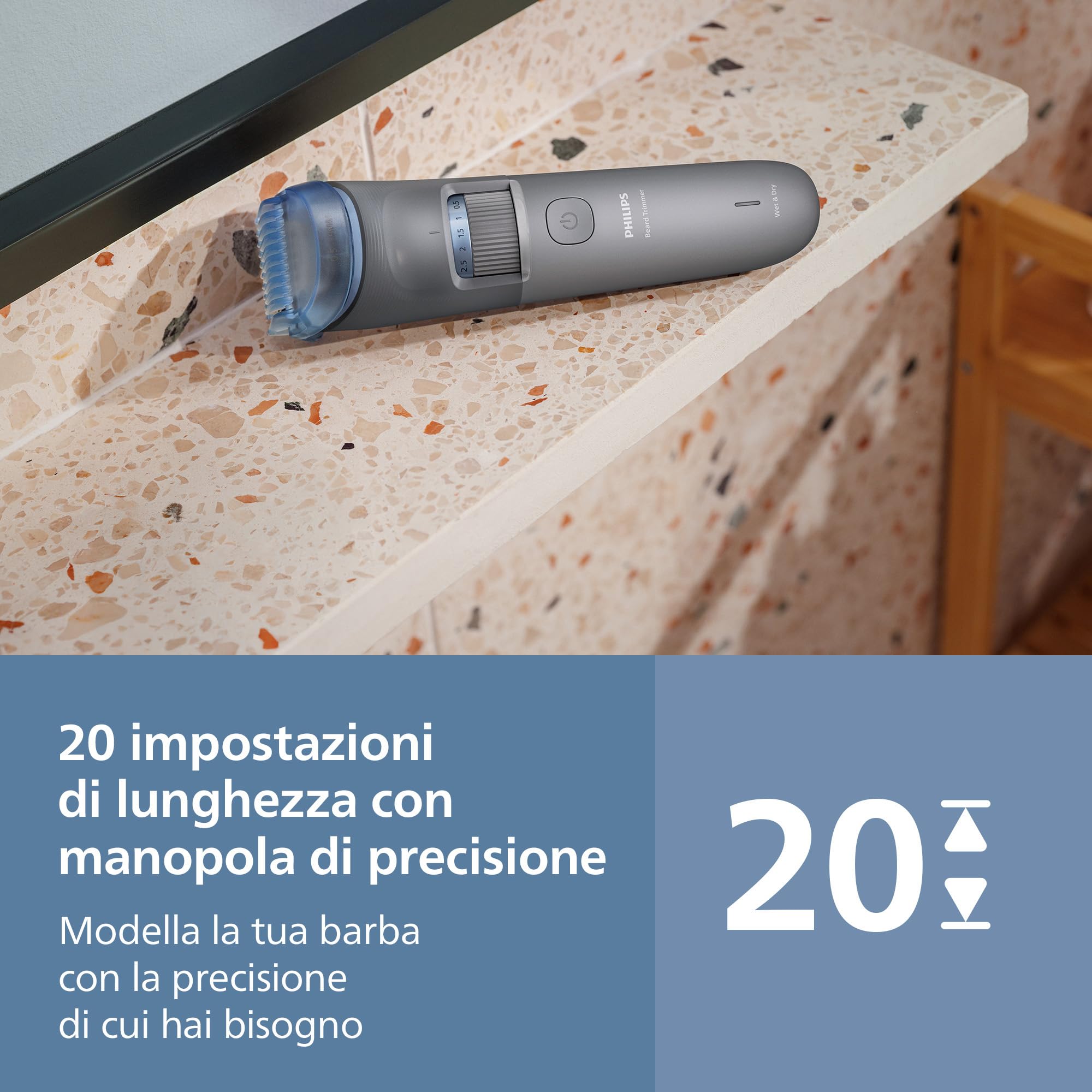 philips-serie-3000-bt3619-15-regolabarba-uomo-con-lame-autoaffilanti-20-impostaz image 6