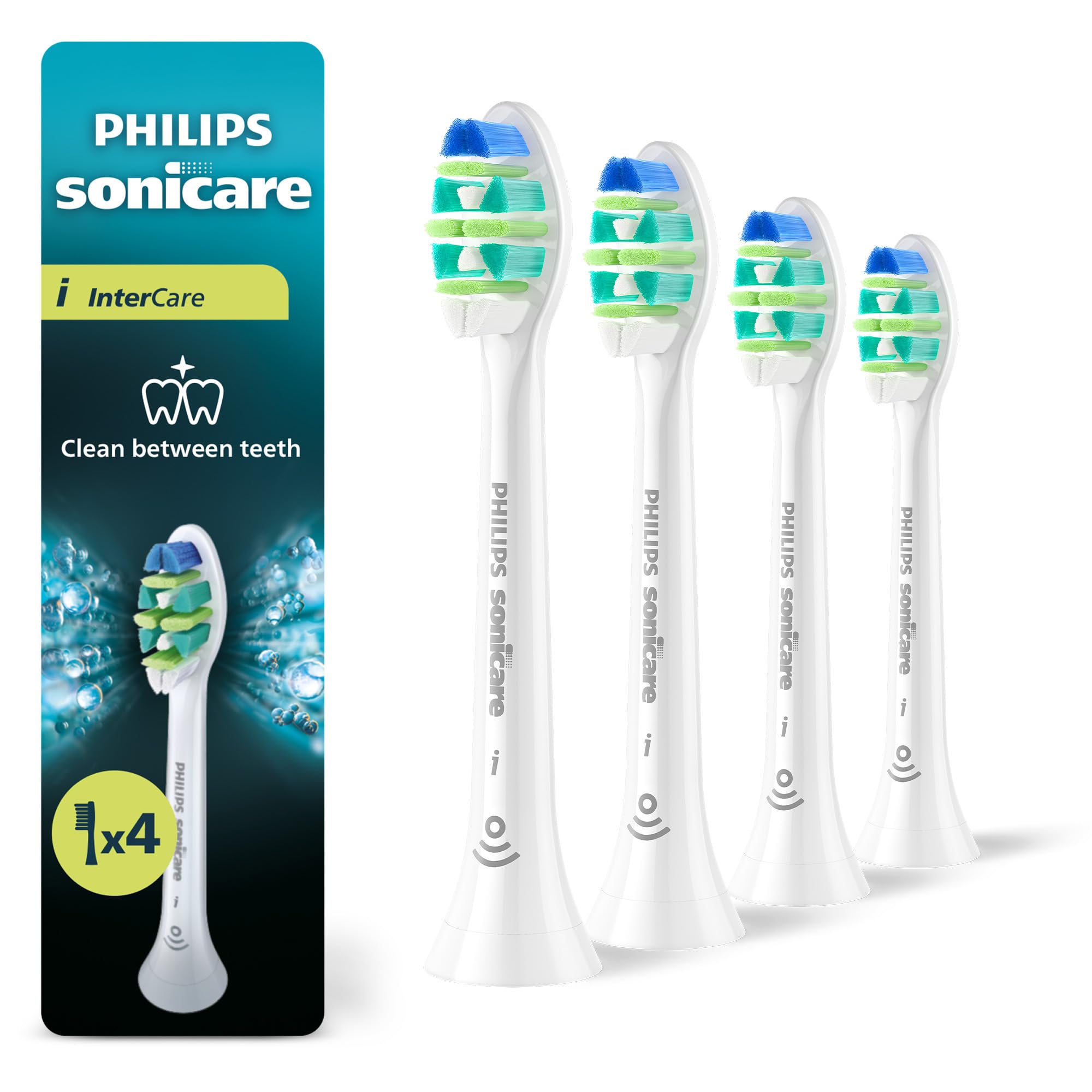 philips-sonicare-intercare-hx9004-87-4-testine-di-ricambio-originali-bianche-per image 1