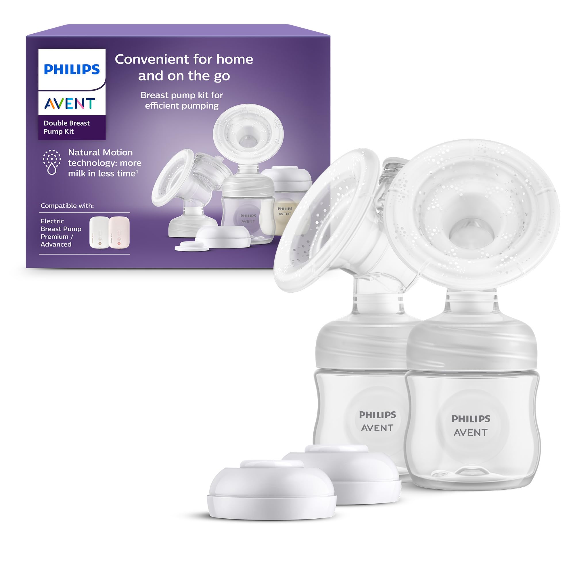 philips-avent-scf335-12-kit-tiralatte-elettrico-doppio-senza-motore-2-biberon-e- image 1