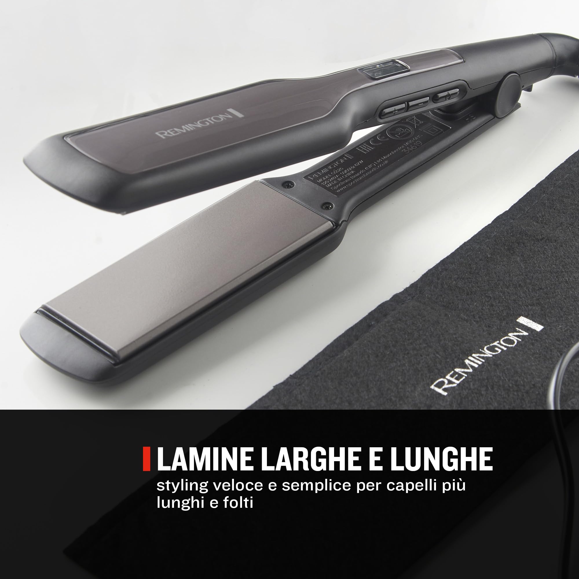 remington-pro-ceramic-extra-s5525-piastra-per-capelli-con-piastre-extra-larghe-d image 2