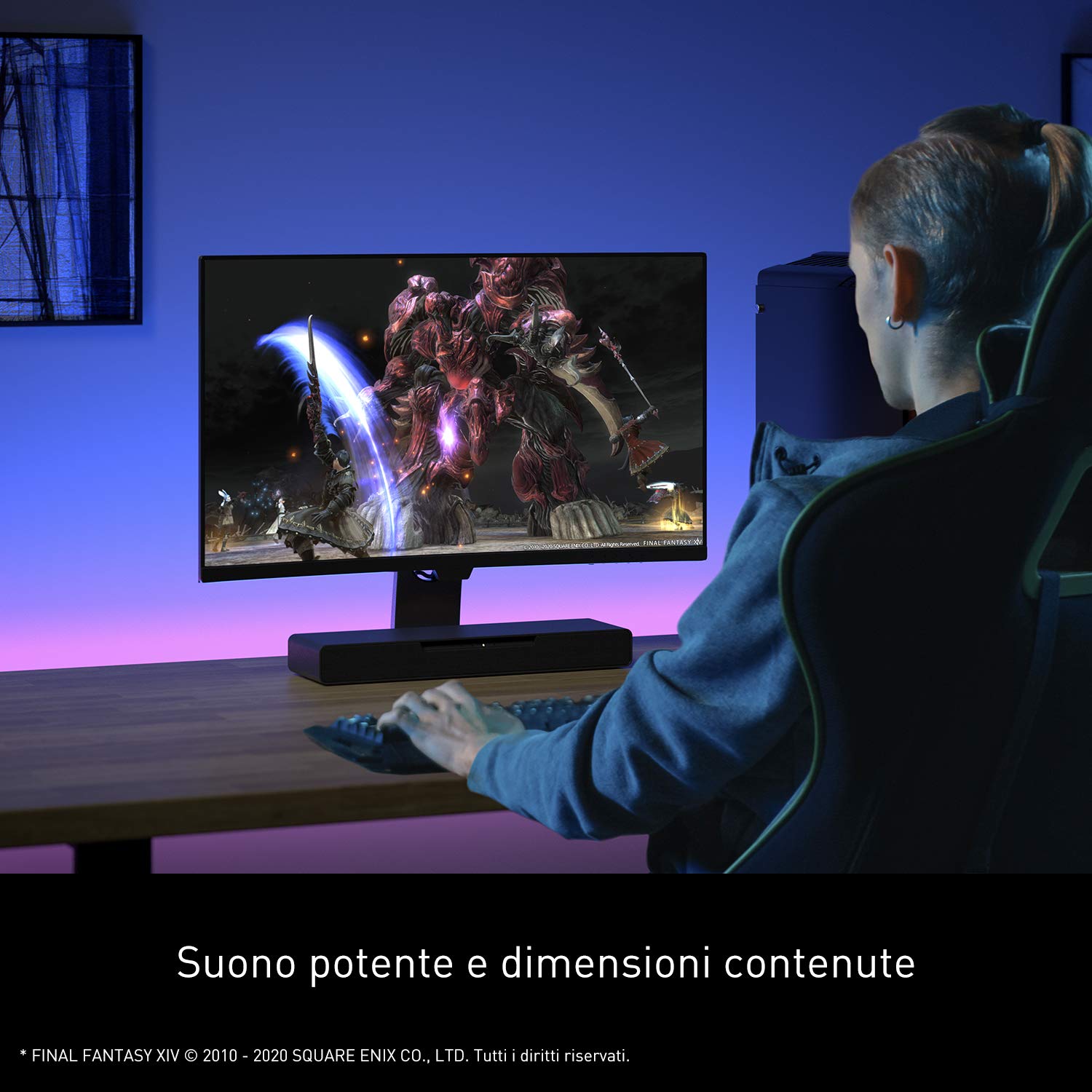 panasonic-sc-htb01-soundslayer-soundbar-gaming-2-1-con-subwoofer-integrato-80w-d image 5