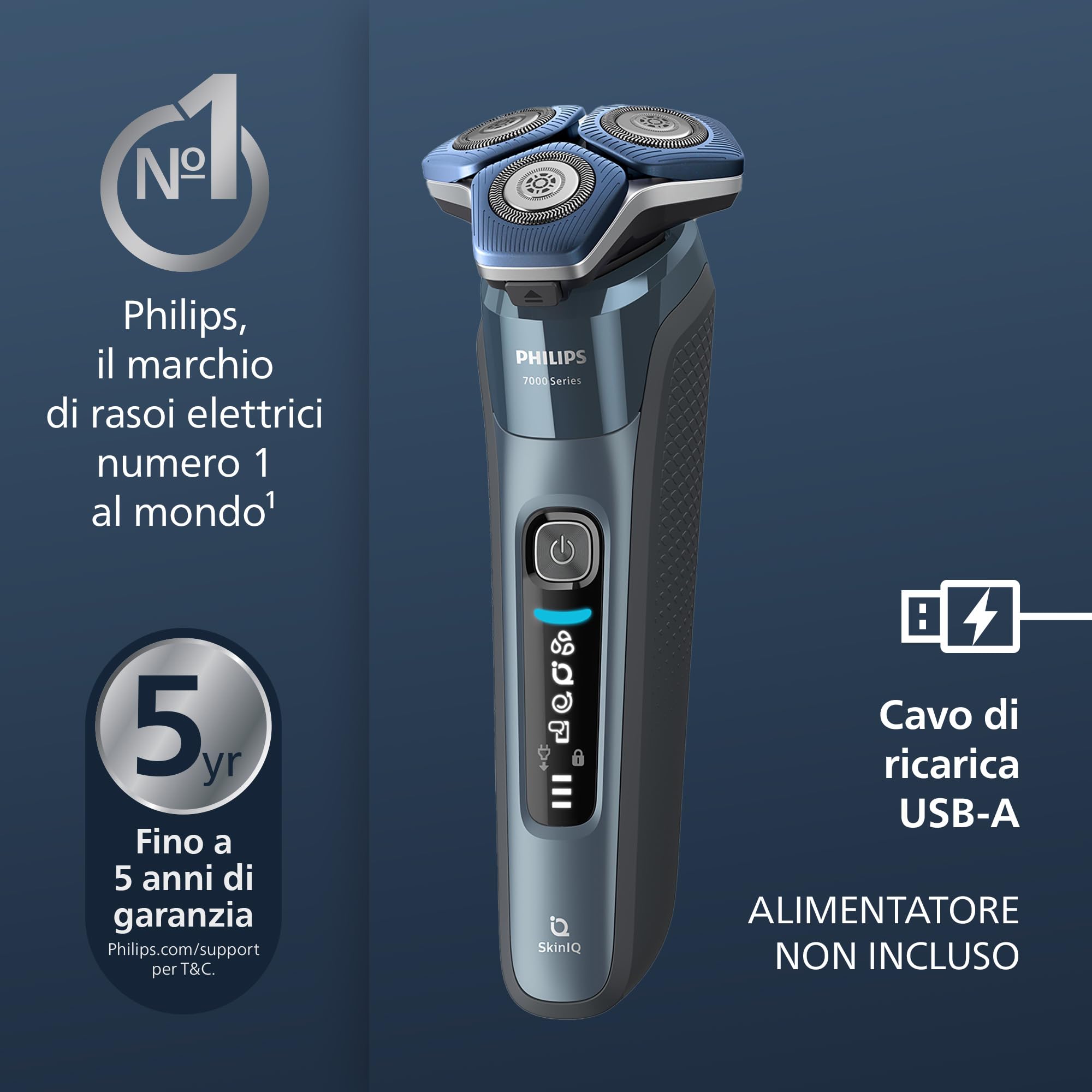 philips-shaver-serie-7000-s7882-54-rasoio-elettrico-wet-dry-con-skiniq-quick-cle image 4