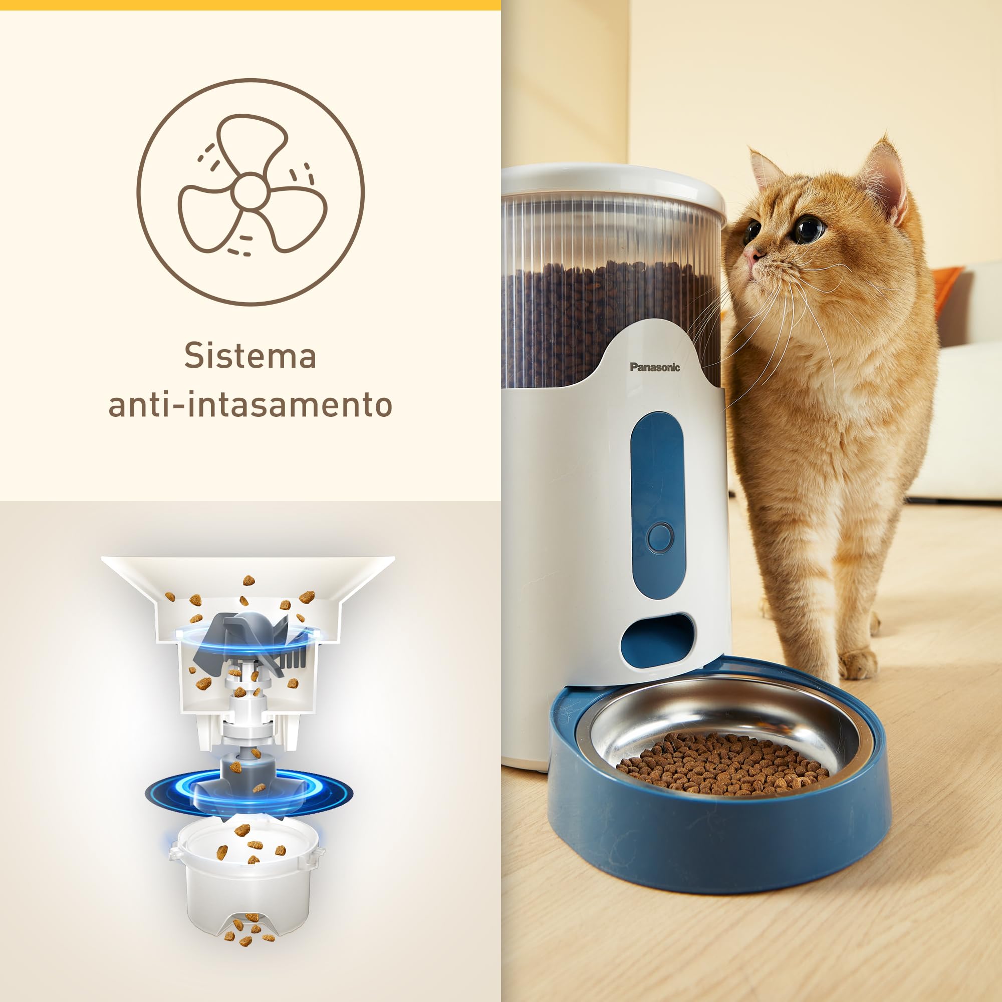 panasonic-cp-jnf01-w-dosatore-di-cibo-smart-per-gatti-e-cani-mangiatoia-automati image 3