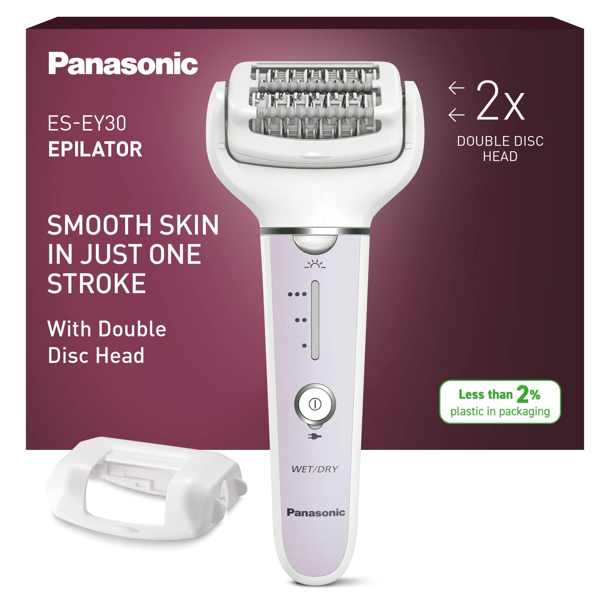 panasonic-es-ey30-epilatore-bagnato-e-asciutto-cordless-con-doppio-disco-a-60-pi image 1