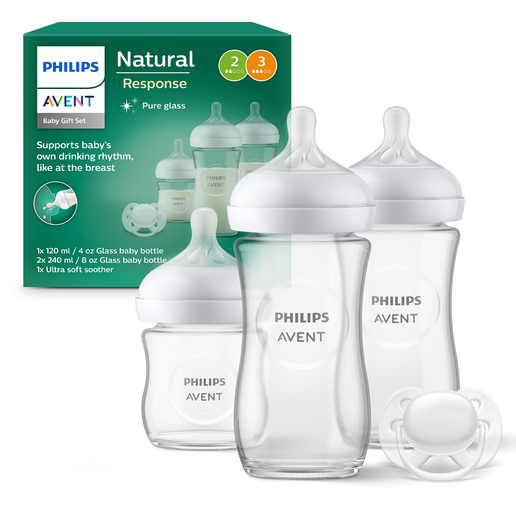 philips-avent-natural-response-scd878-11-set-regalo-neonati-con-3-biberon-in-vet image 1