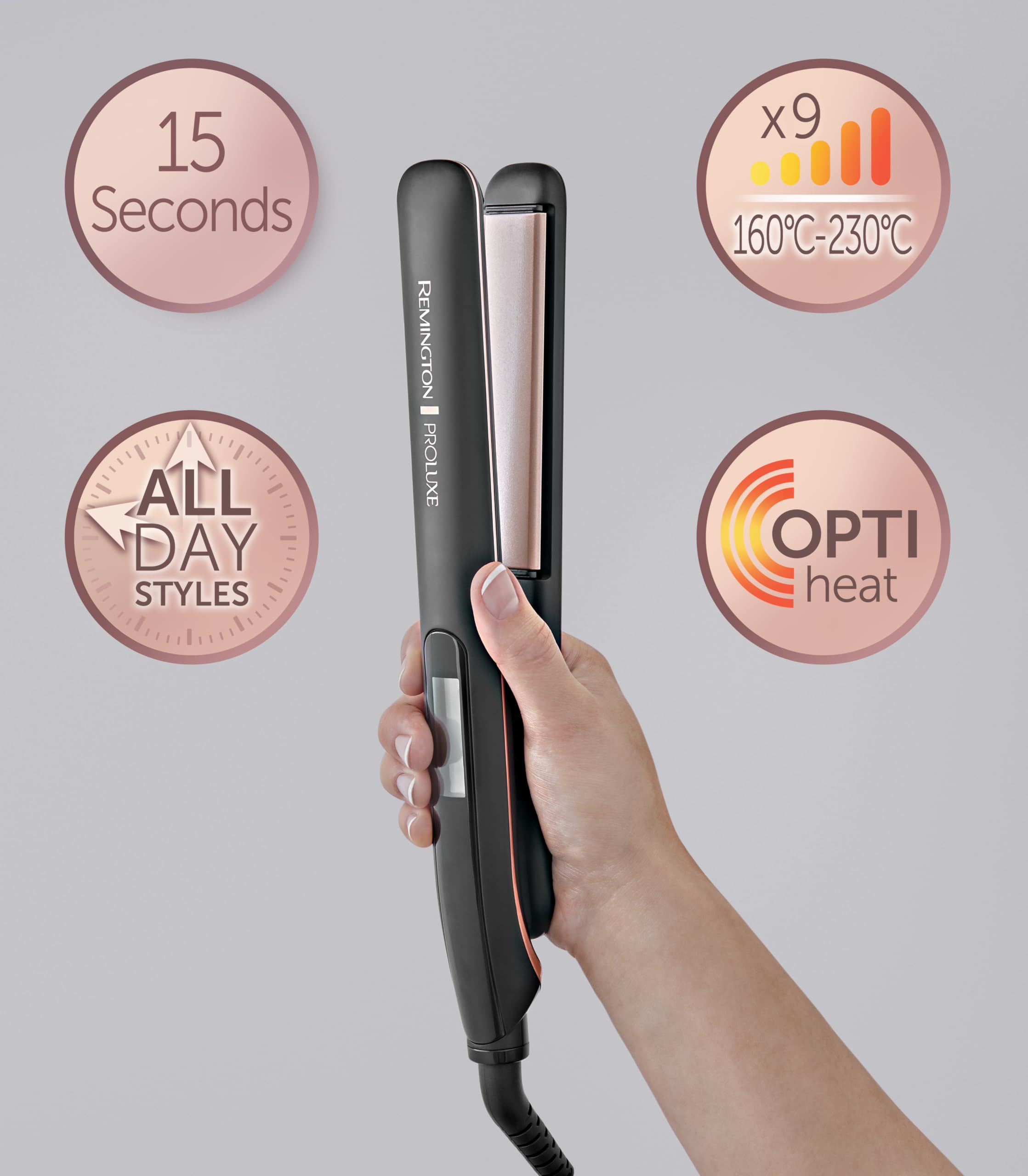 remington-proluxe-s9100b-midnight-edition-piastra-per-capelli-con-piastre-strett image 3