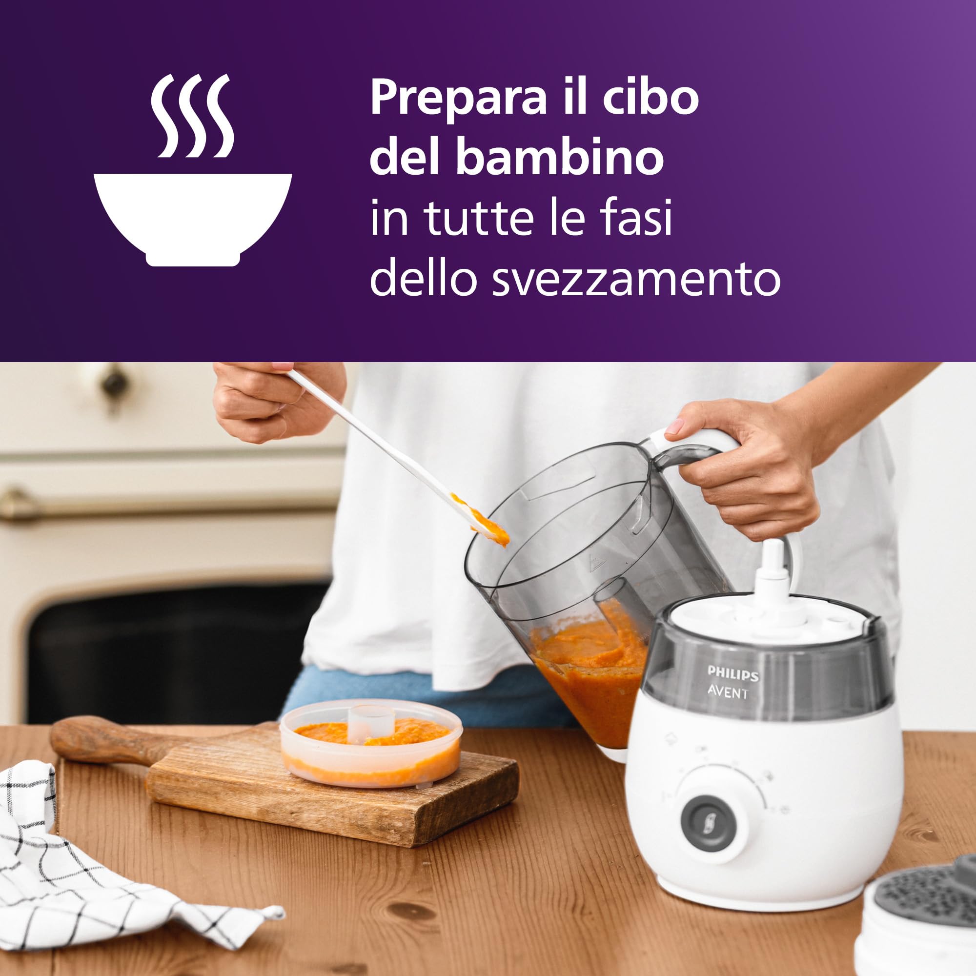 philips-avent-scf883-20-easypappa-steamer-blender-4-in-1-per-pappe-con-20-vasett image 4