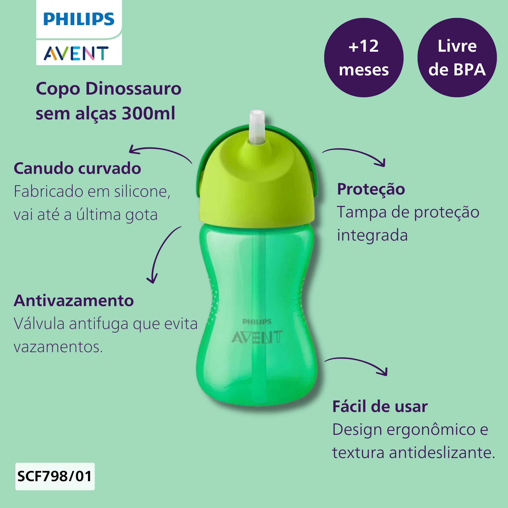 philips-avent-scf798-01-tazza-con-cannuccia-a-prova-di-goccia-300-ml-in-silicone image 3