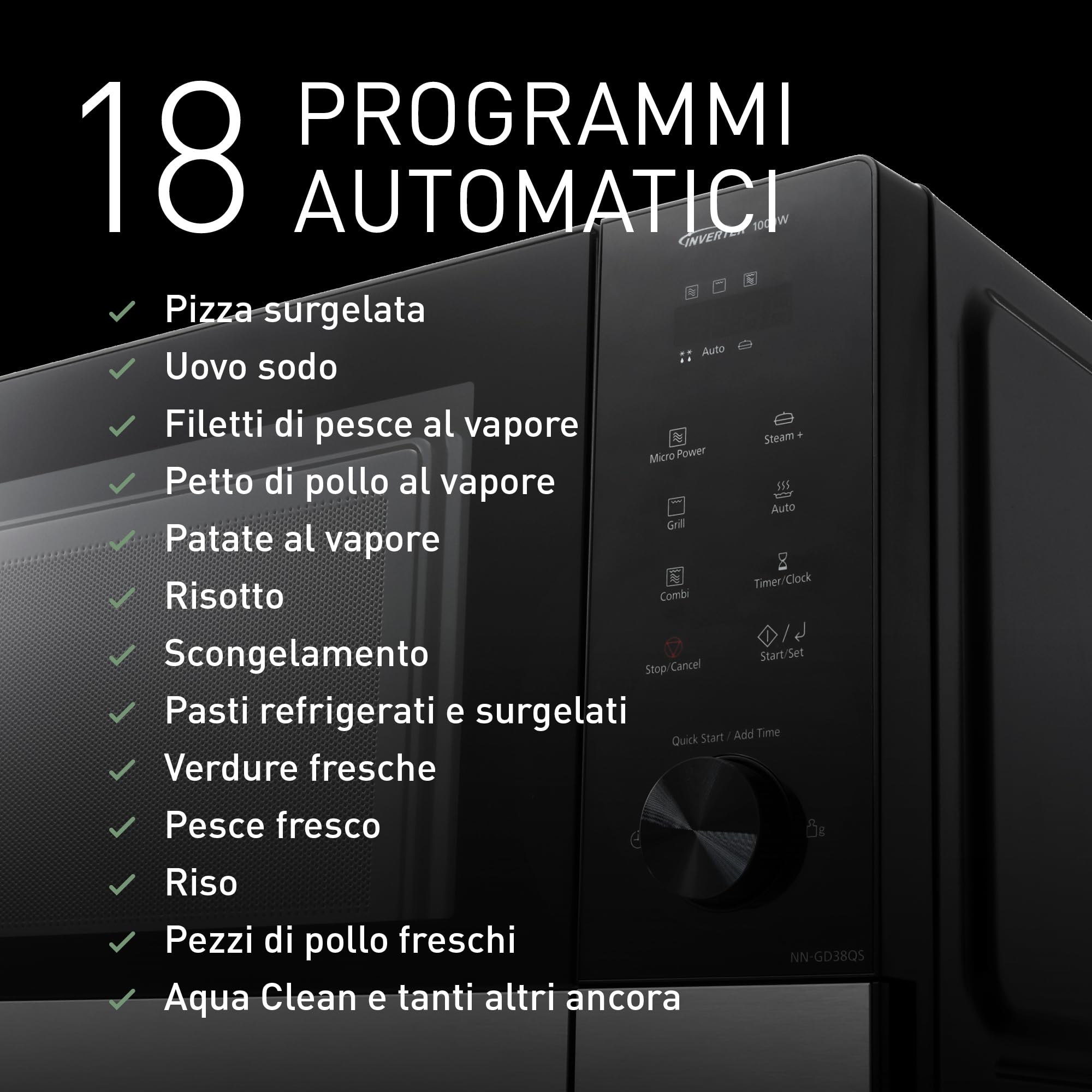 panasonic-nn-gd38qsepg-forno-a-microonde-grill-29l-con-teglia-steam-1000w-invert image 6