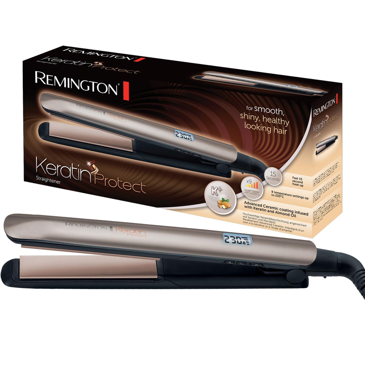 remington-s8540-keratin-protect-piastra-per-capelli-con-rivestimento-ceramico-al image 1