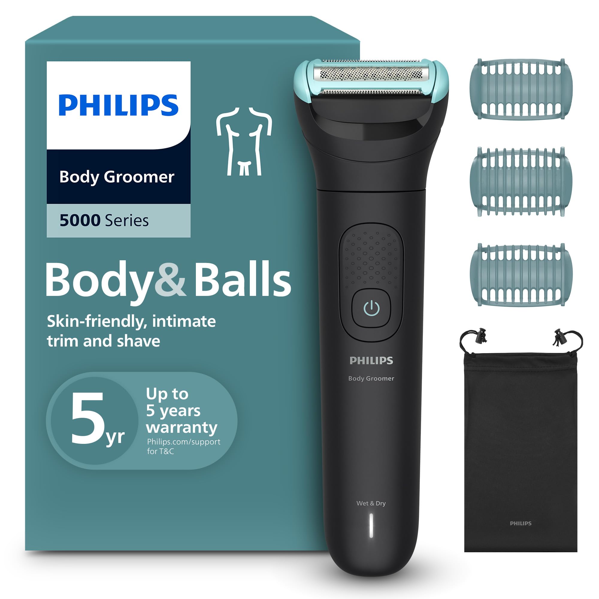 philips-bodygroom-serie-5000-bg5470-15-rifinitore-per-uomo-con-sistema-a-tripla- image 1