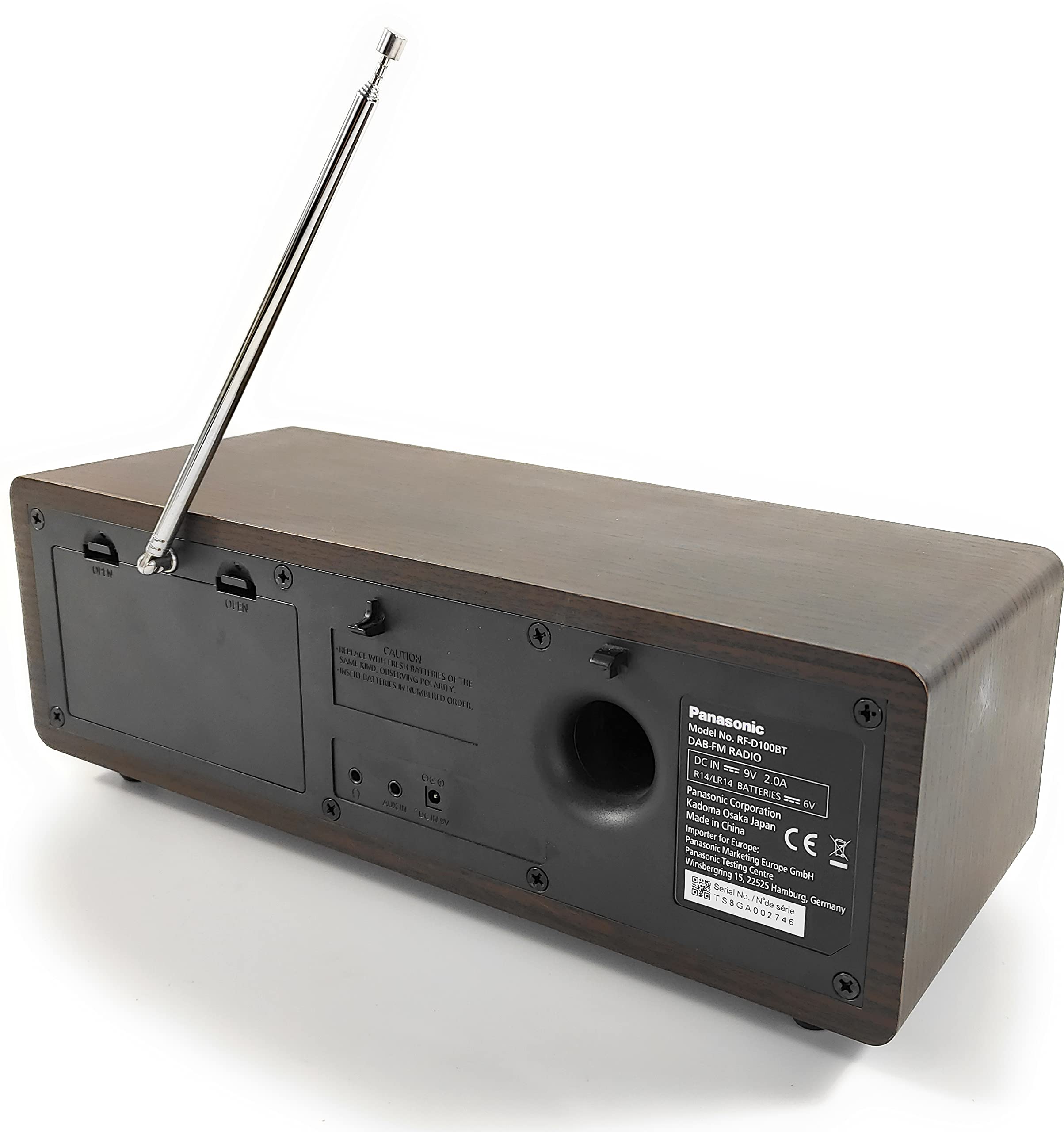 panasonic-rf-d100bt-radio-digitale-dab-fm-vintage-con-bluetooth-aux-sveglia-bass image 3